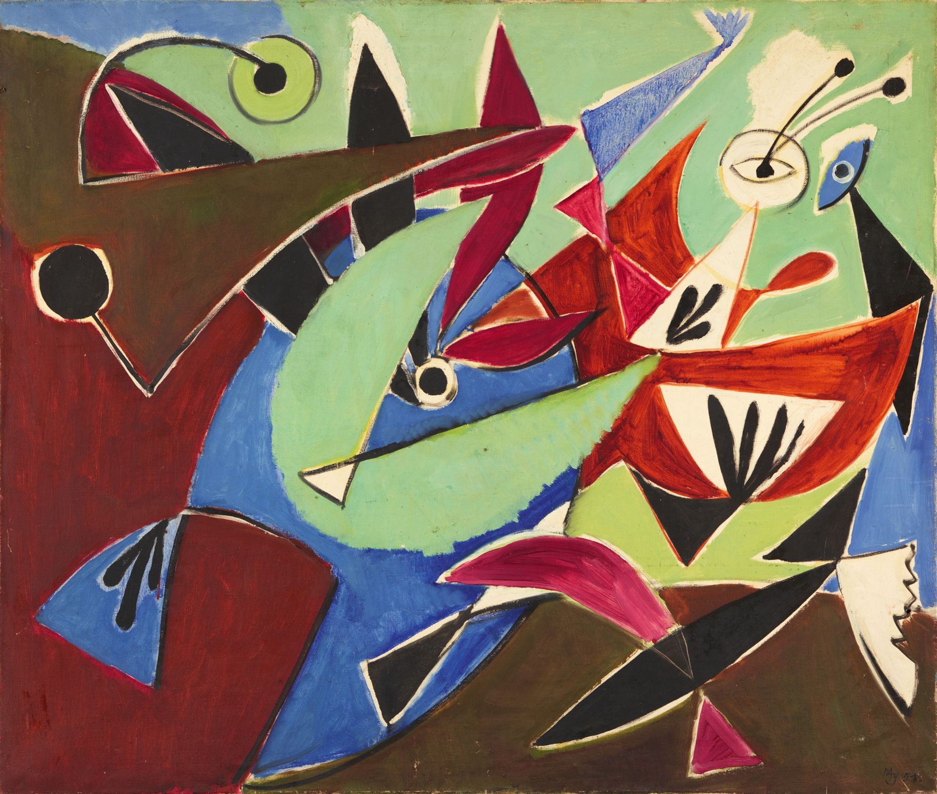 Ernst Wilhelm Nay, Grüne Flucht