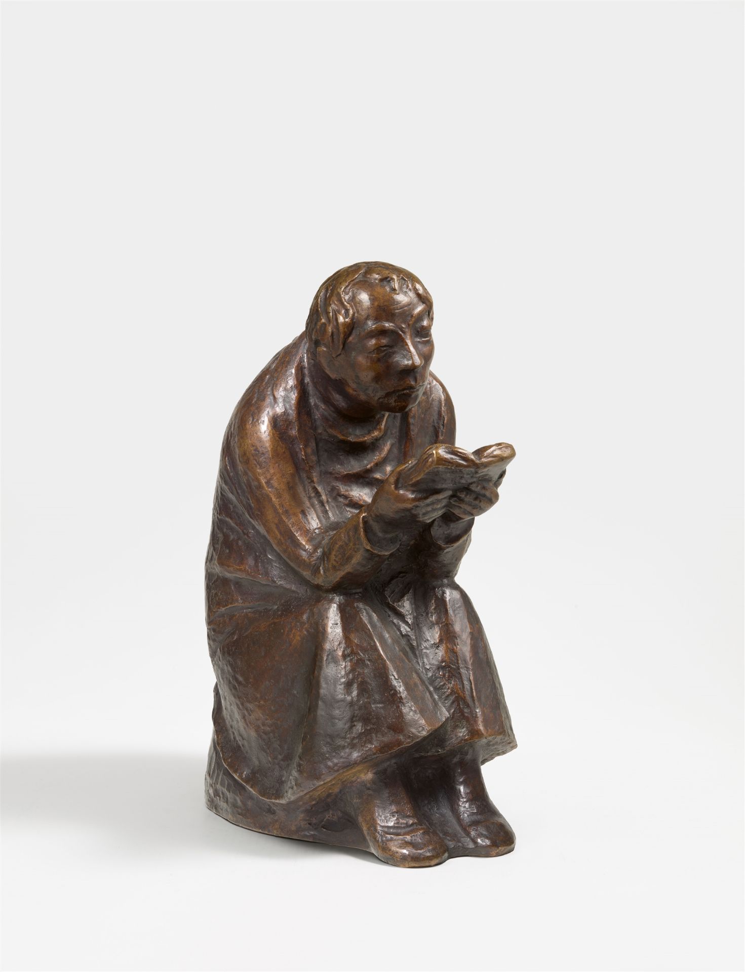 Ernst Barlach, Der Buchleser (Lesender Mann im Wind)