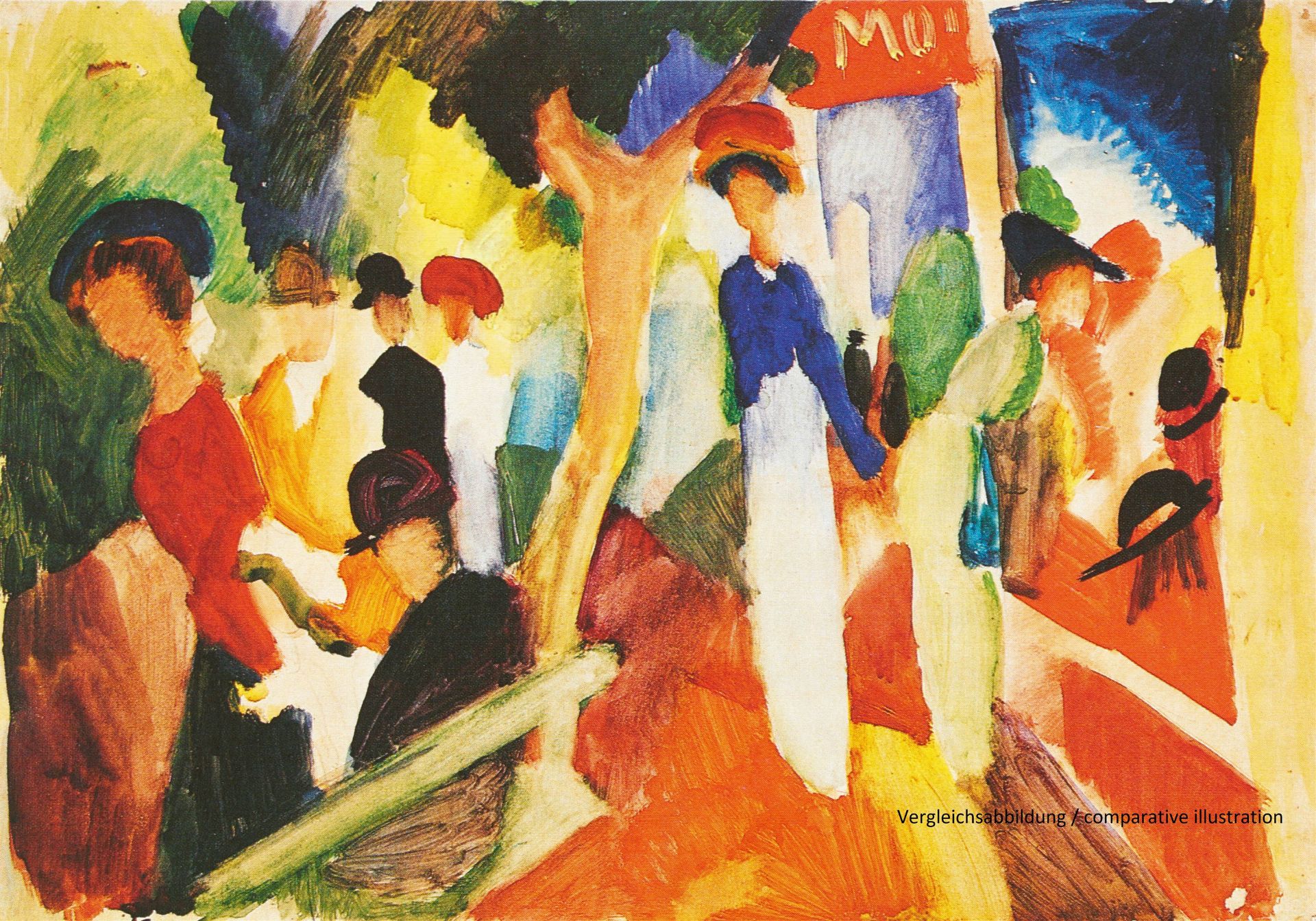 August Macke, Auf der Promenade - Bild 2 aus 2