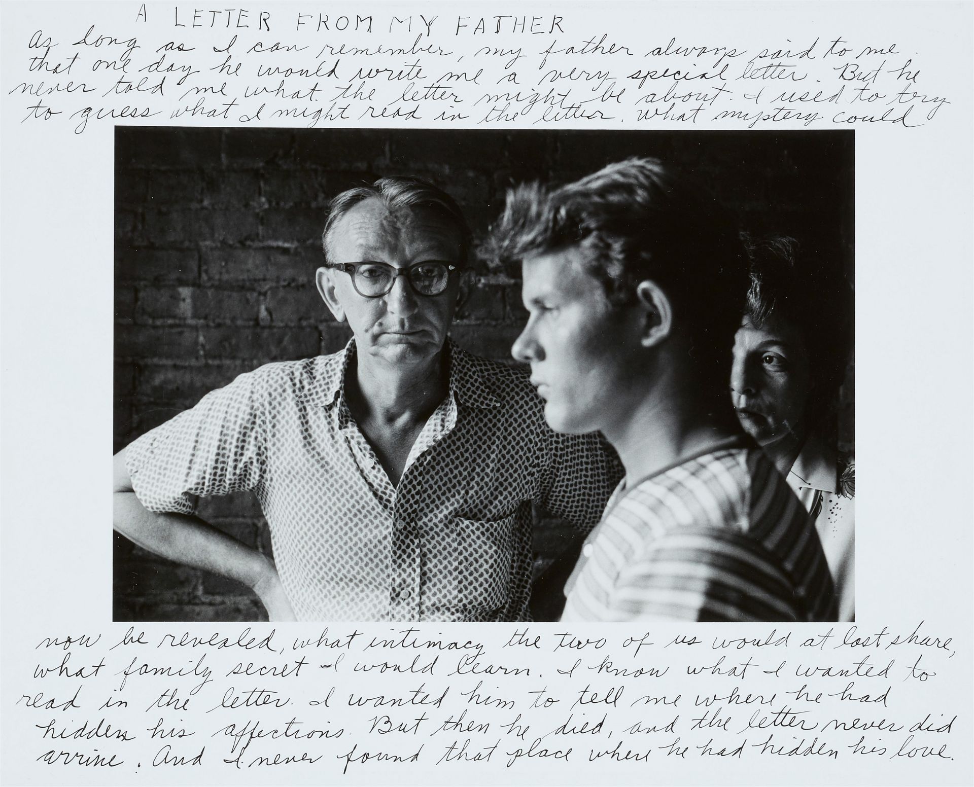 Duane Michals, A Letter from my Father - Bild 2 aus 2