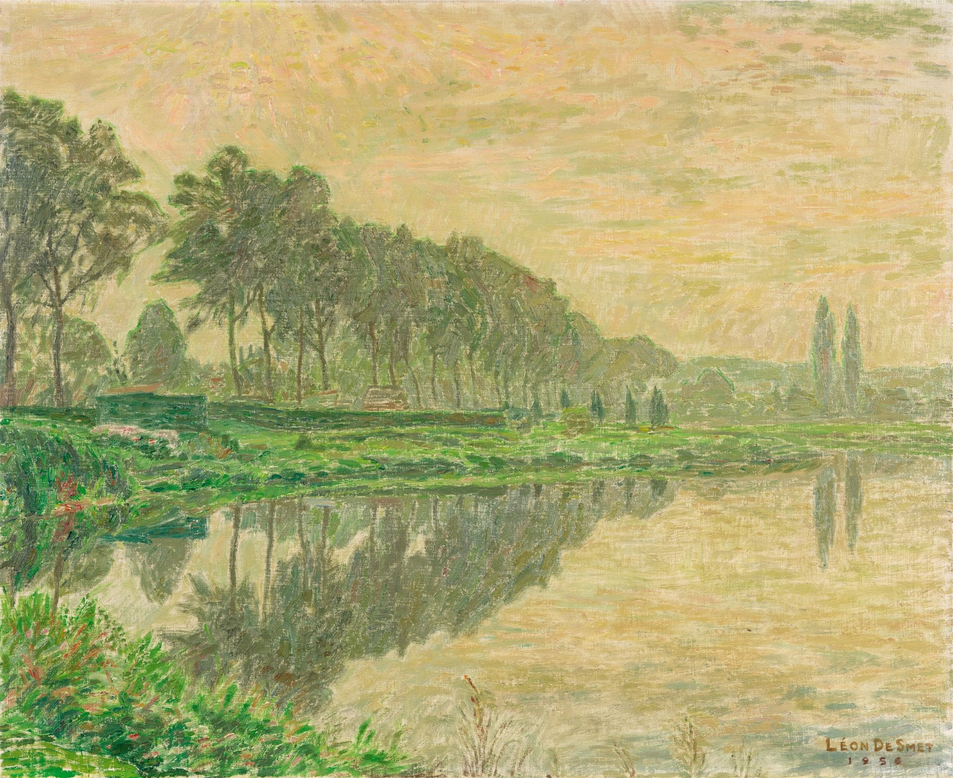 Léon de Smet, Flusslandschaft
