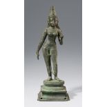 Lakshmi (Shridevi). Bronze. Süd-Indien, Tamil Nadu. Vijayanagara-Zeit, ca. 15. Jh.