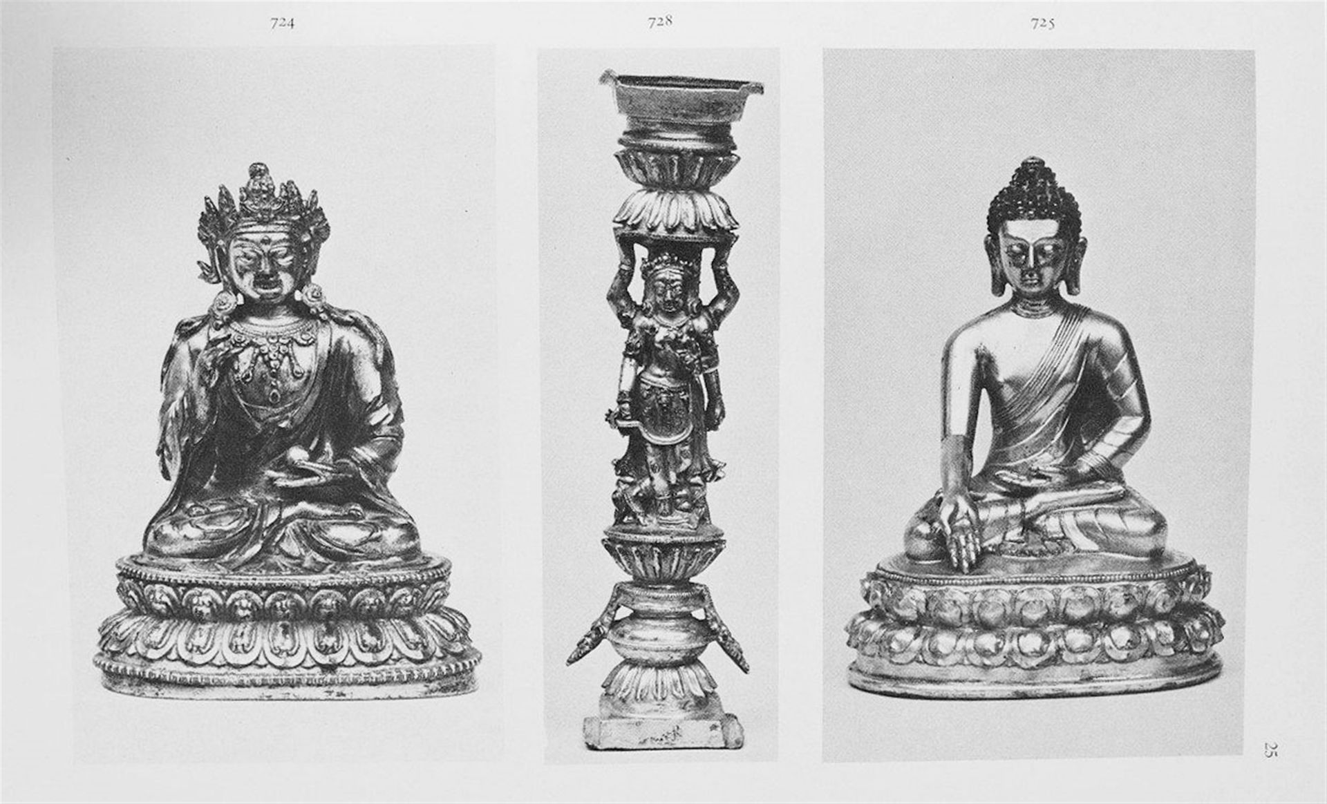 A gilt bronze figure of buddha Bhaisajyaguru (Healing Buddha). 15th/16th century - Image 5 of 6