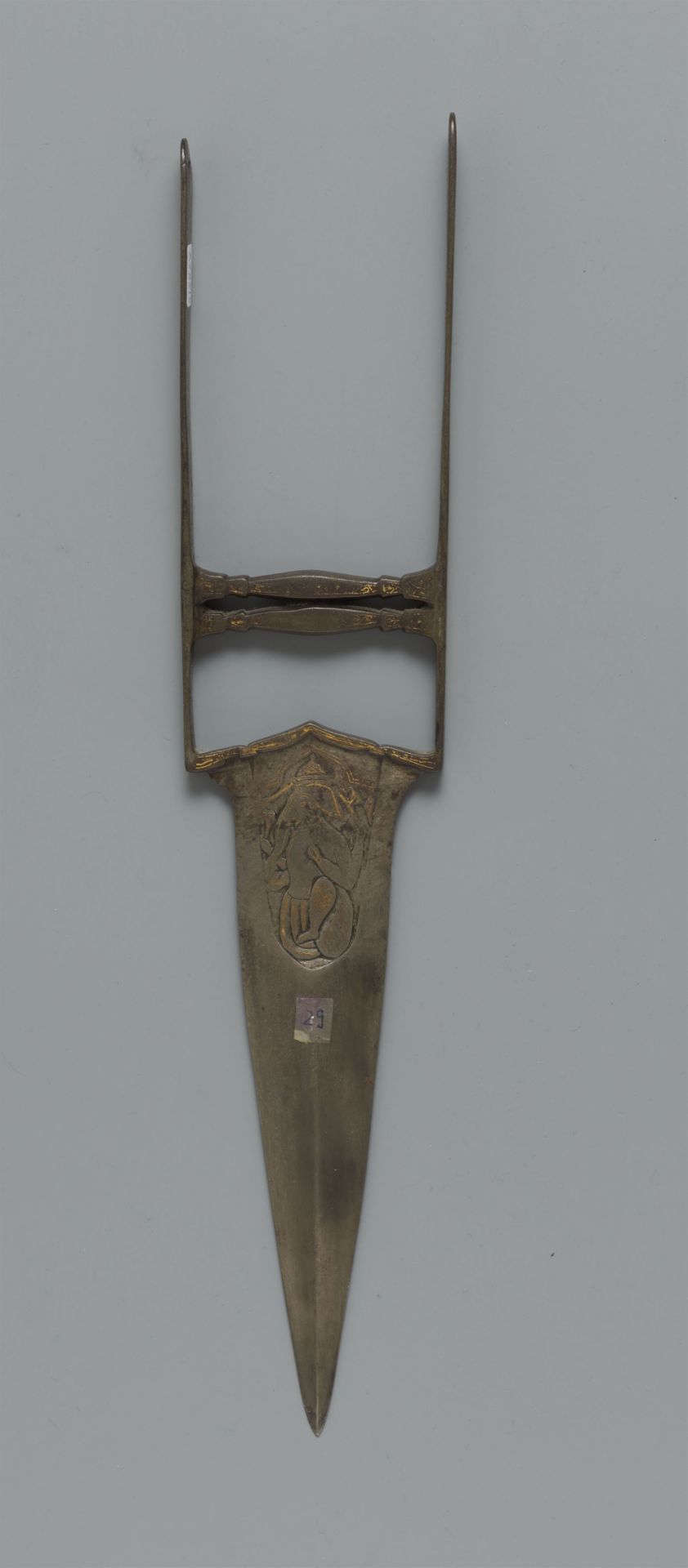 An Indian push dagger (katar). 18th/19th century - Image 2 of 2