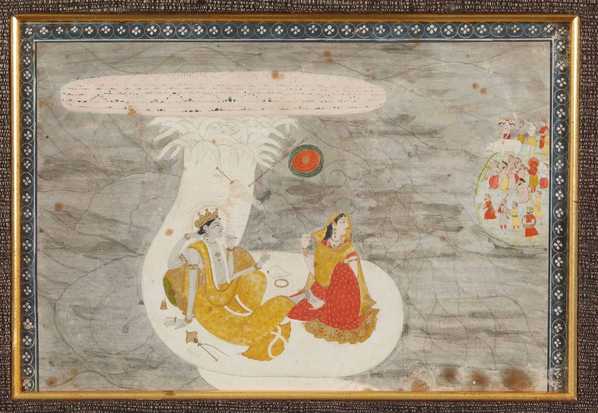 Anonymous Pahari painter. Northern India, Punjab Hills. Late 18th/early 19th century - Image 2 of 3