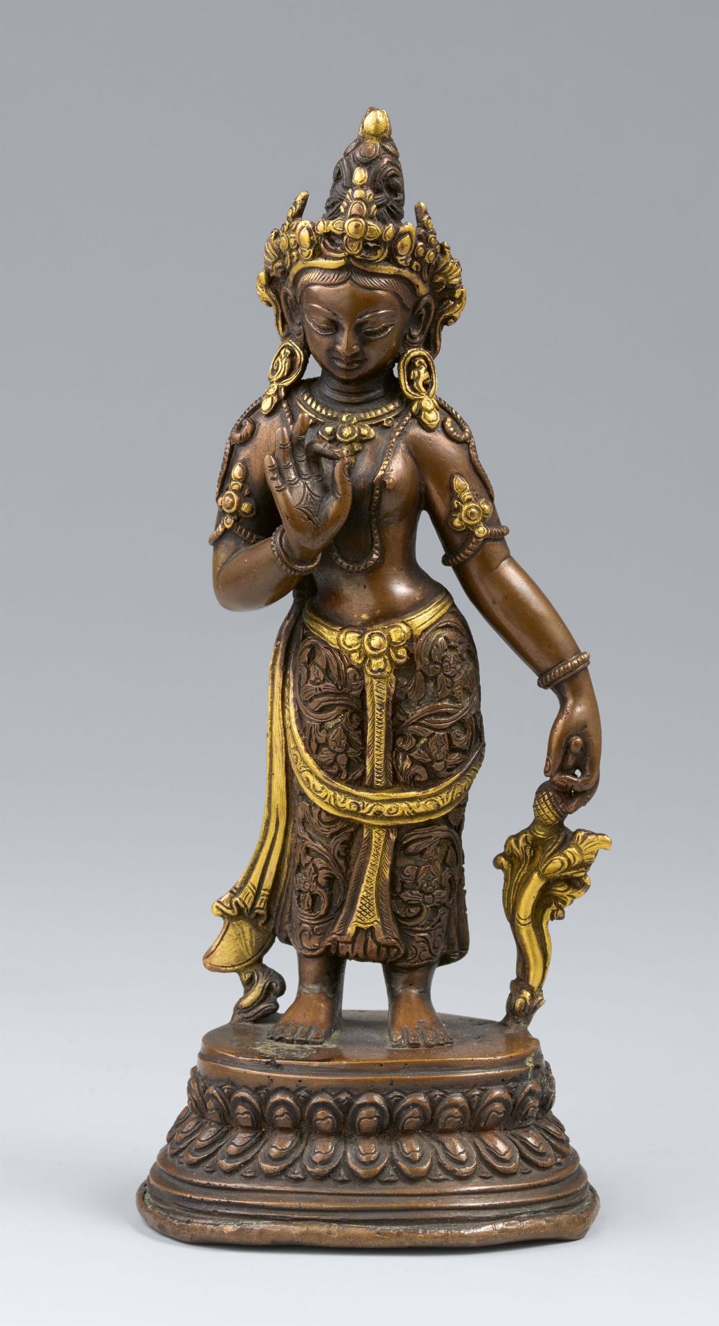 A bronze figure of Vasudhara. 18th/19th century