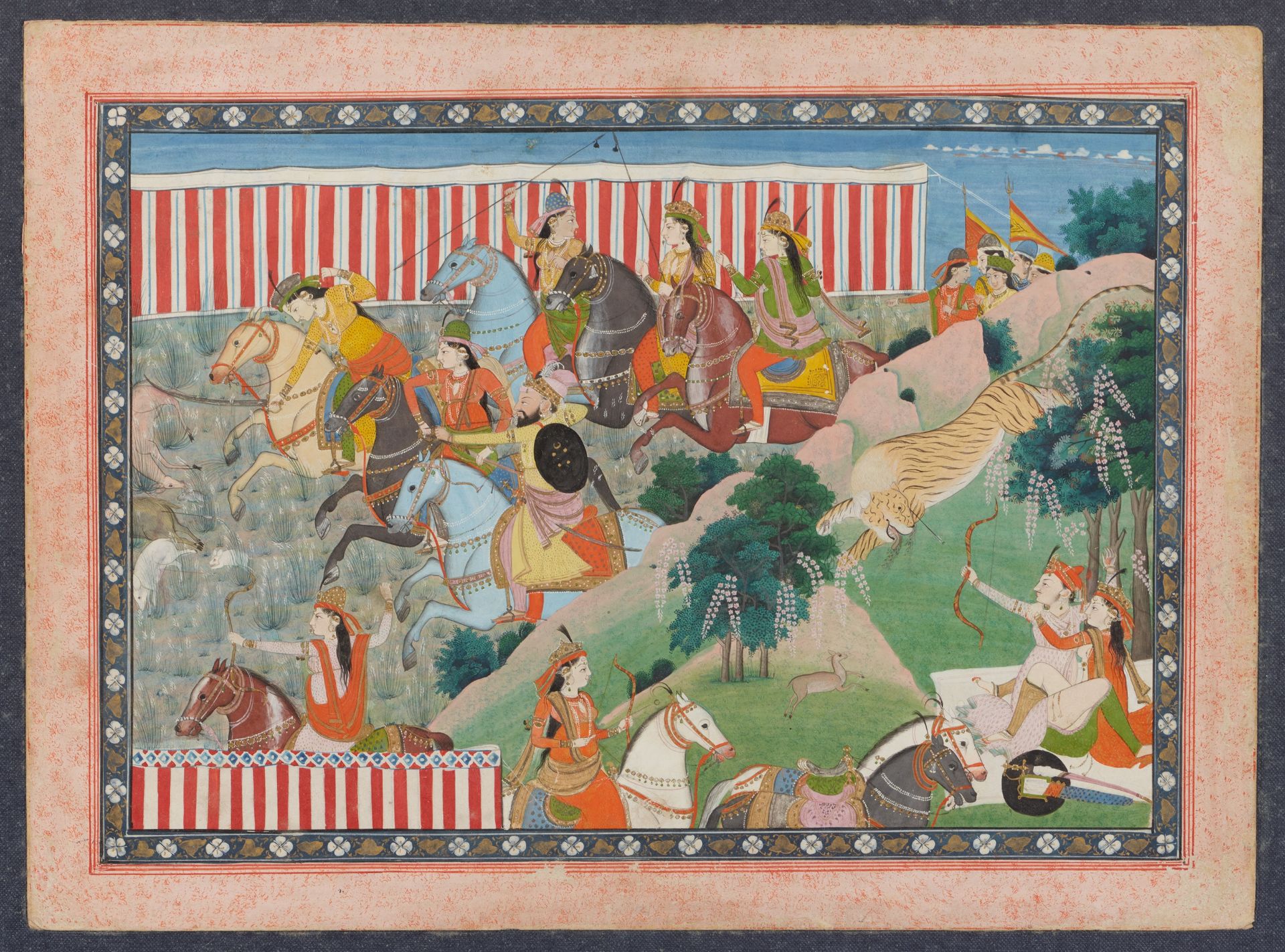 Anonymous Pahari painter. Northern India, Punjab. 19th century - Image 2 of 3