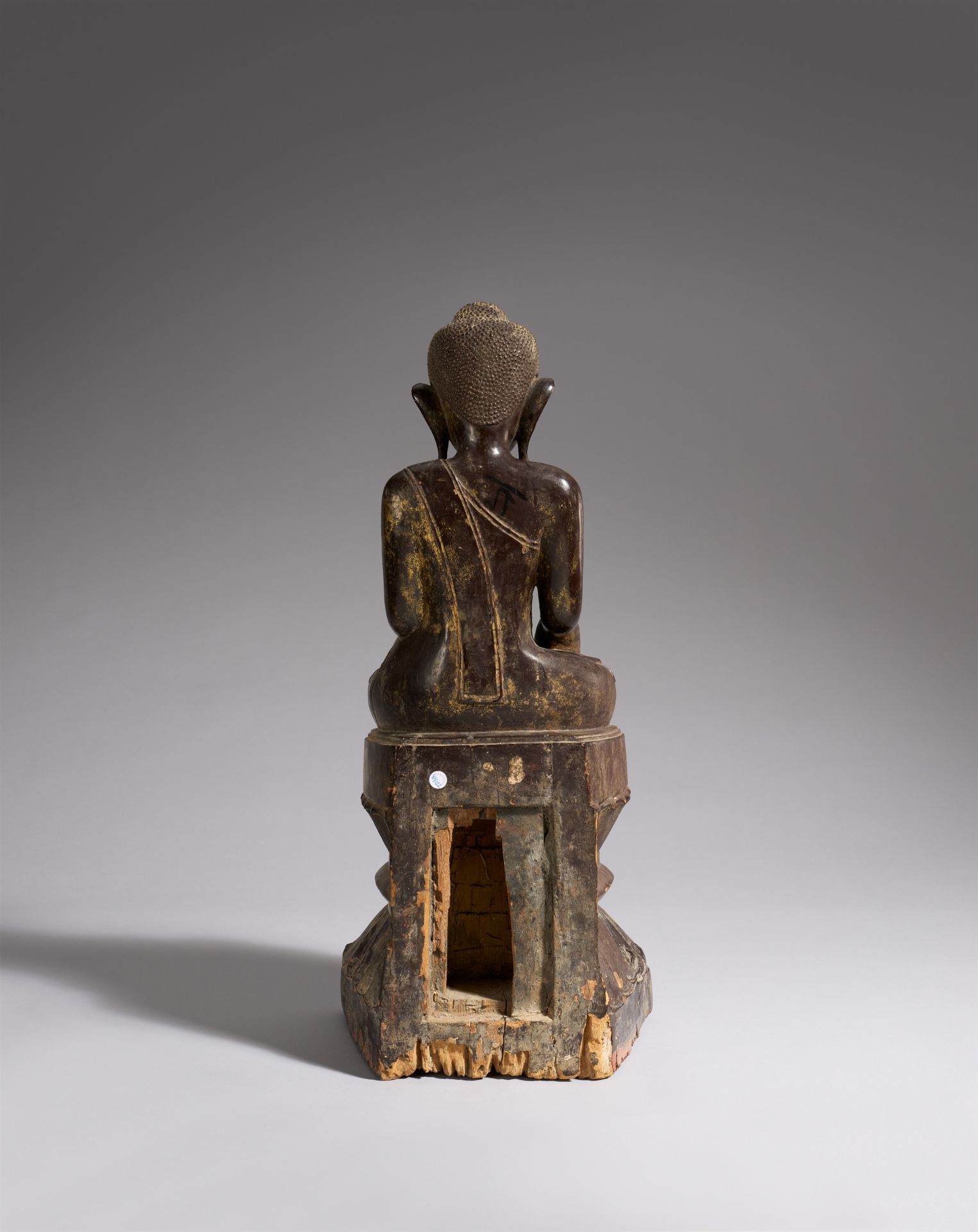 Buddha Shakyamuni. Holz. Birma, Shan-Staaten. 19. Jh. - Bild 2 aus 2