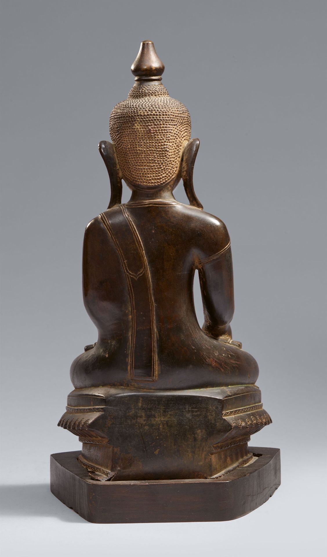 Buddha Shakyamuni. Bronze. Birma, Shan-Staaten. 20. Jh. - Bild 2 aus 2