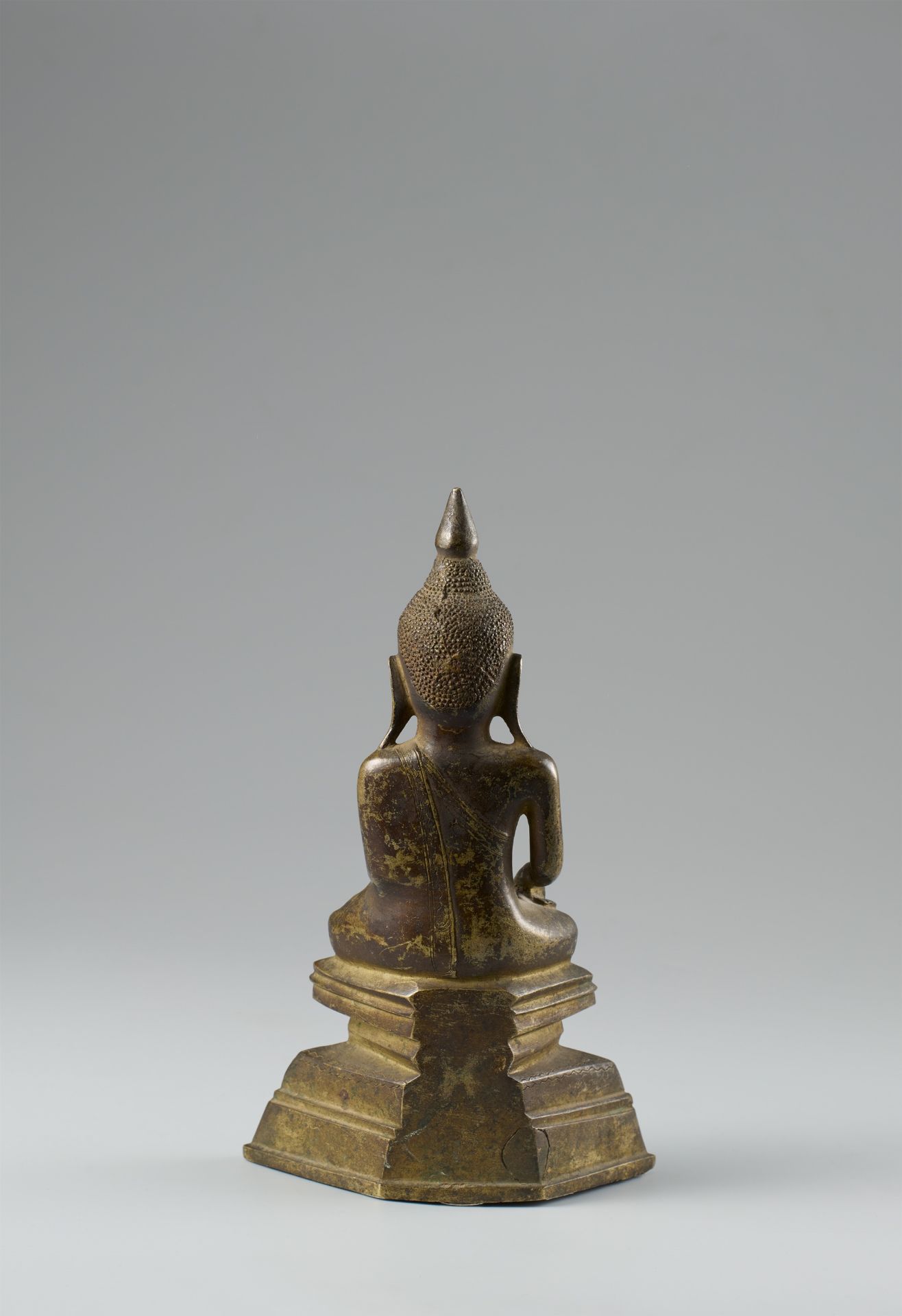 Buddha Shakyamuni. Bronze. Burma, Shan-Staaten. 19. Jh. - Bild 2 aus 3