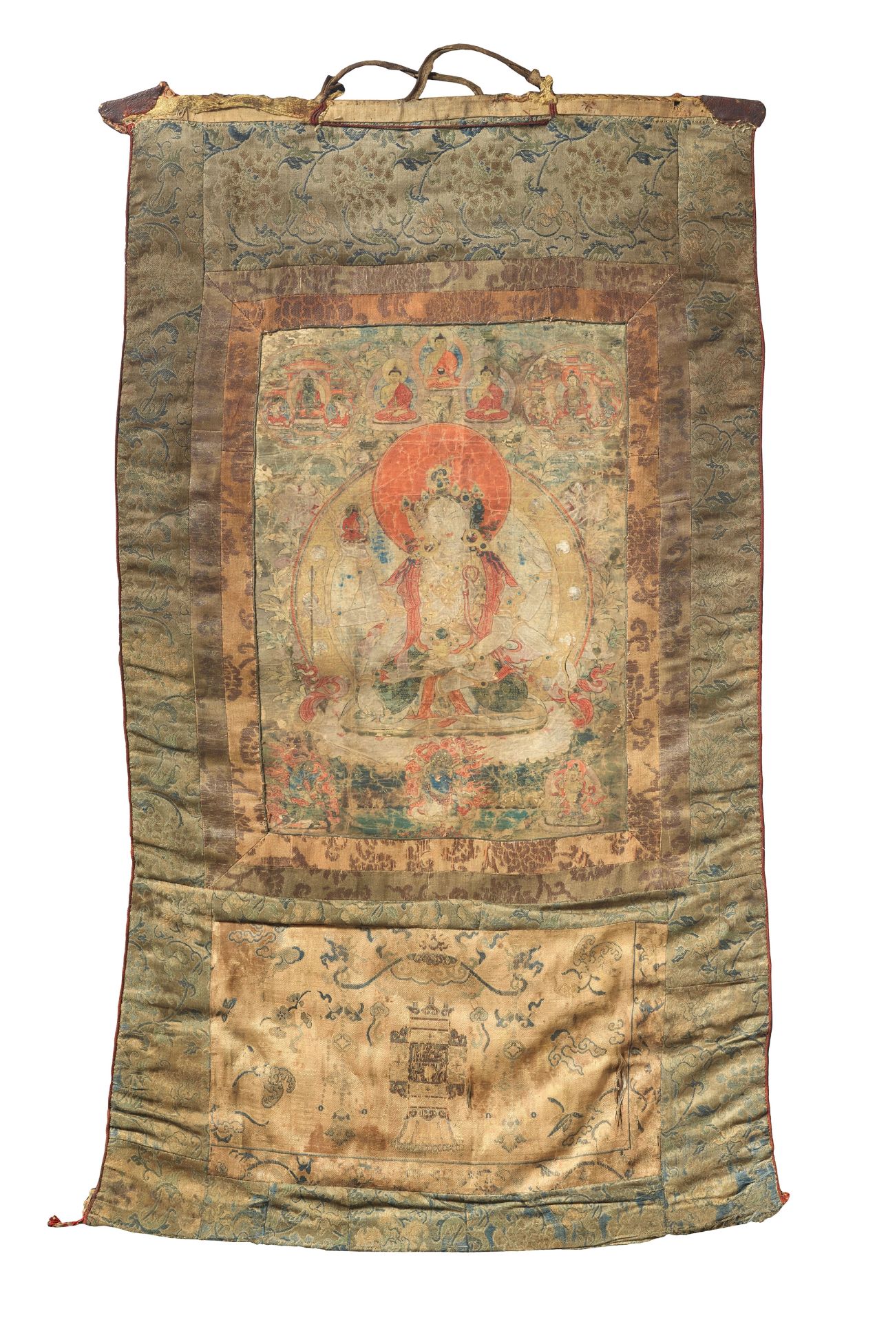 A thangka of Usnisavijaya. Tibet. 16th/17th century