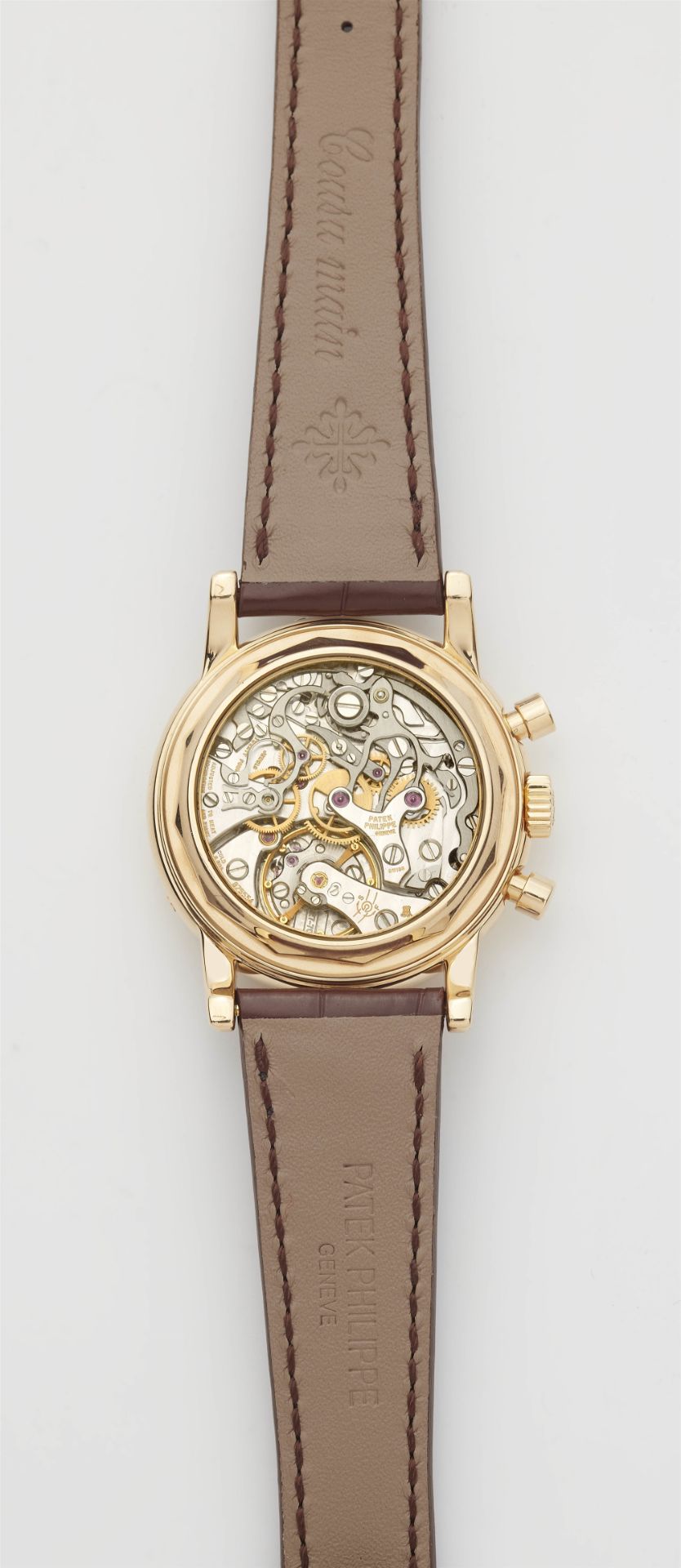 An extremely rare 18k Patek Philippe ref. 3971 gentelman's wristwatch. - Image 4 of 5