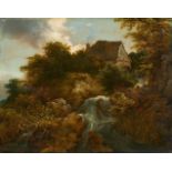 Jacob van Ruisdael, zugeschrieben, Landschaft mit Wasserfall