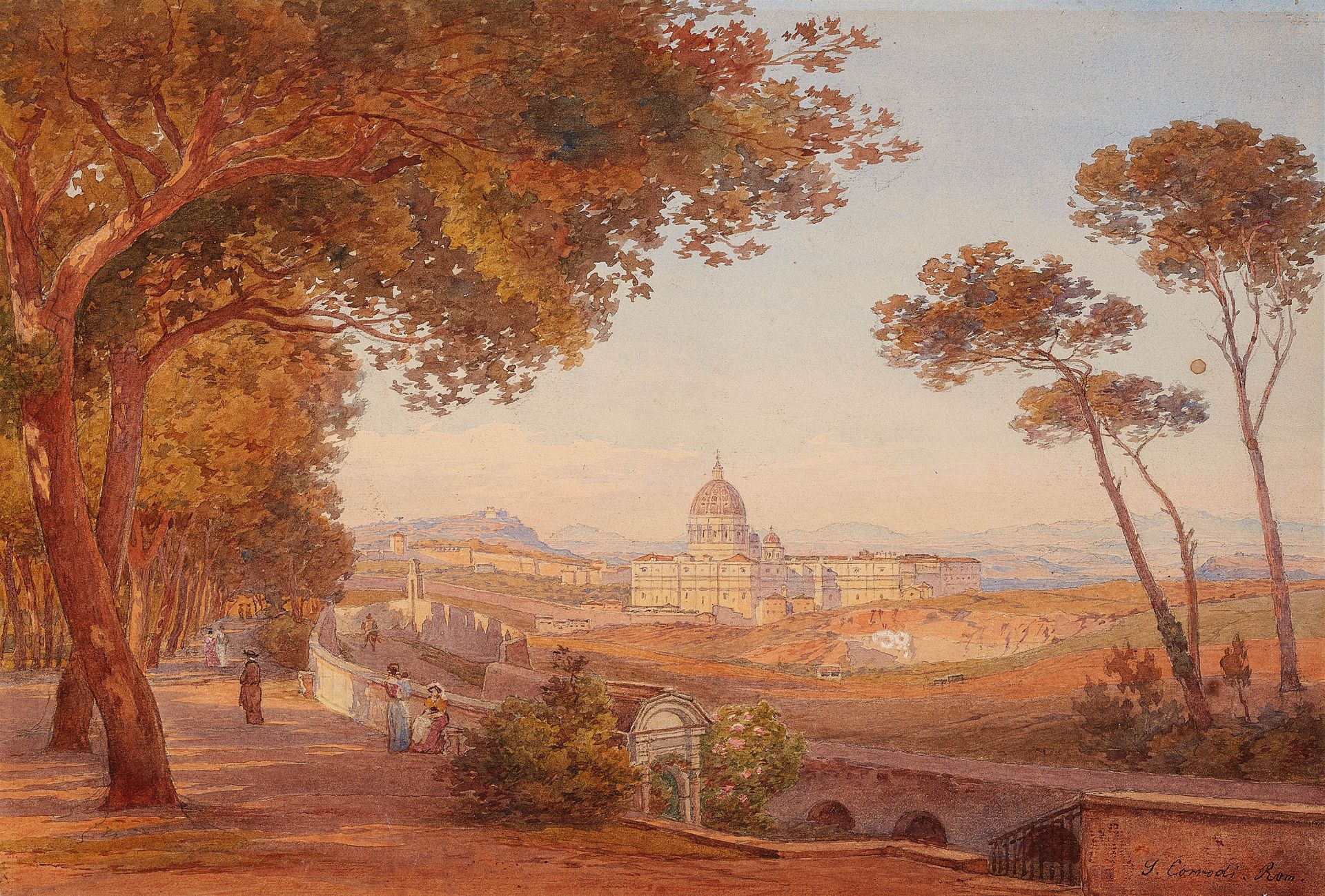 Salomon Corrodi, View of Rome