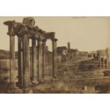 Frédéric Flachéron, Tempel des Saturn, Forum Romanum