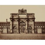 Édouard-Denis Baldus, Arc du Triomphe du Carrousel. La Madeleine (aus: Vues de Paris)