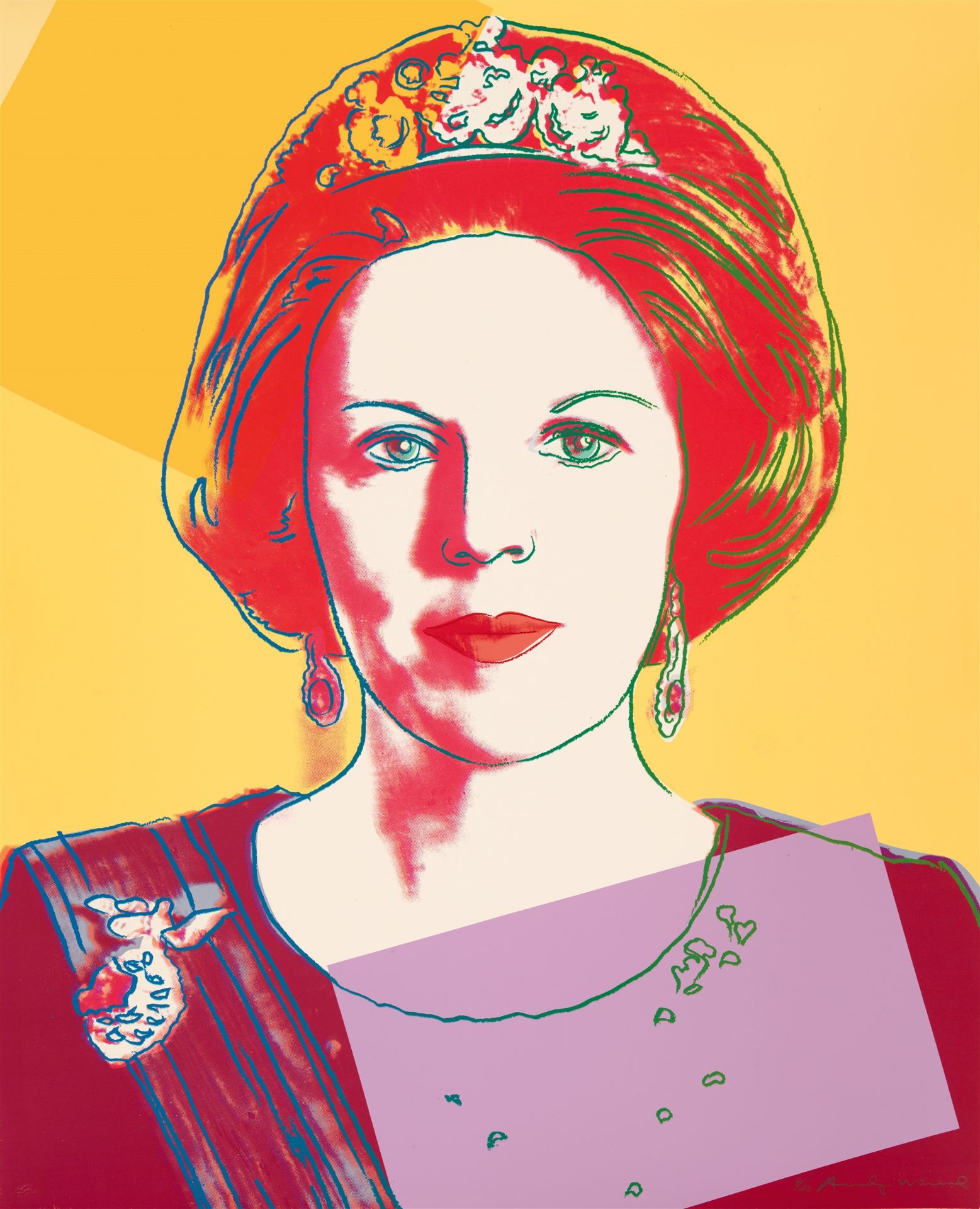 Andy Warhol, Queen Beatrix (From: Reigning Queens)