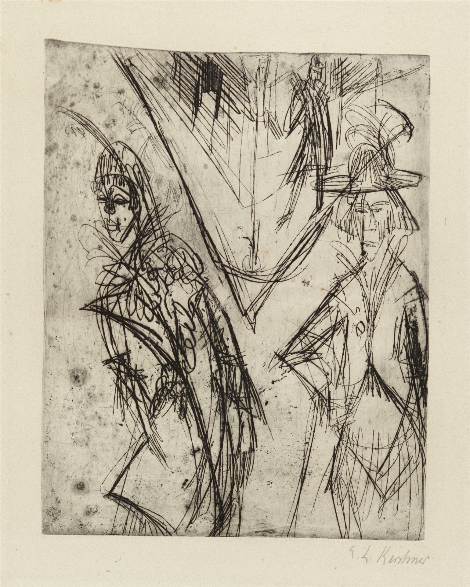 Ernst Ludwig Kirchner, Kokotten bei Nacht