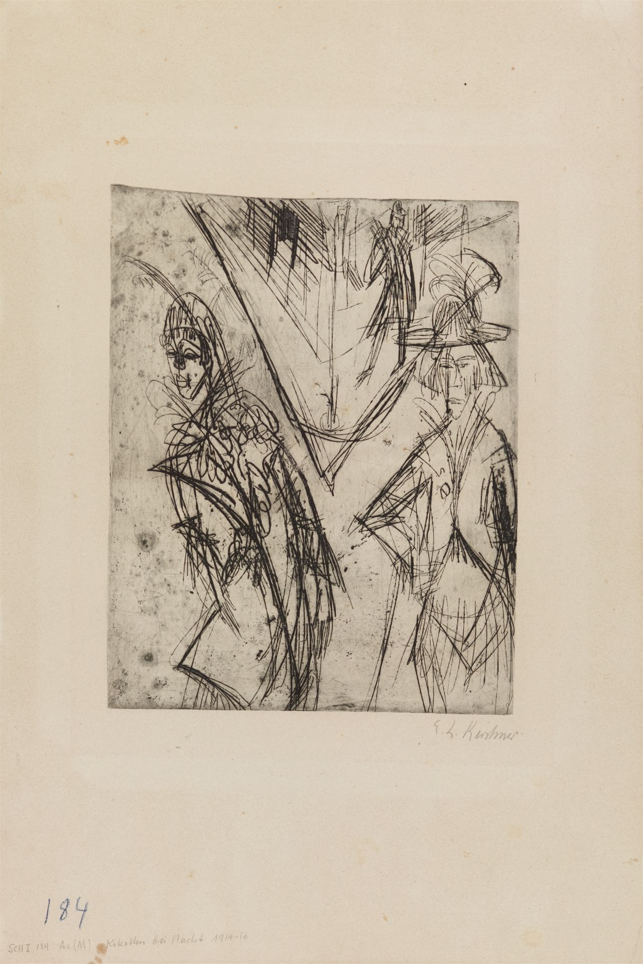Ernst Ludwig Kirchner, Kokotten bei Nacht - Image 2 of 3