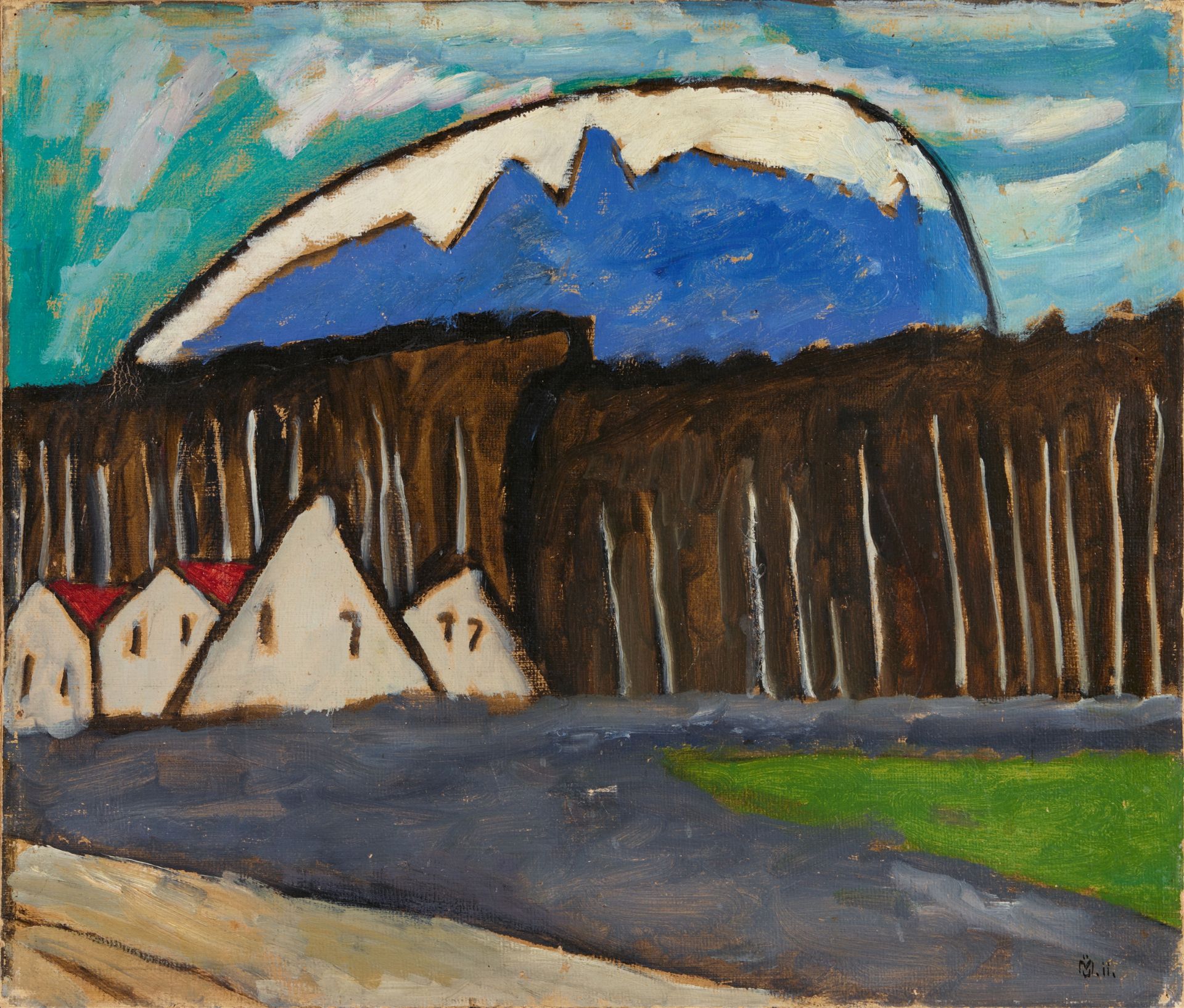 Gabriele Münter, Häuser am Wald