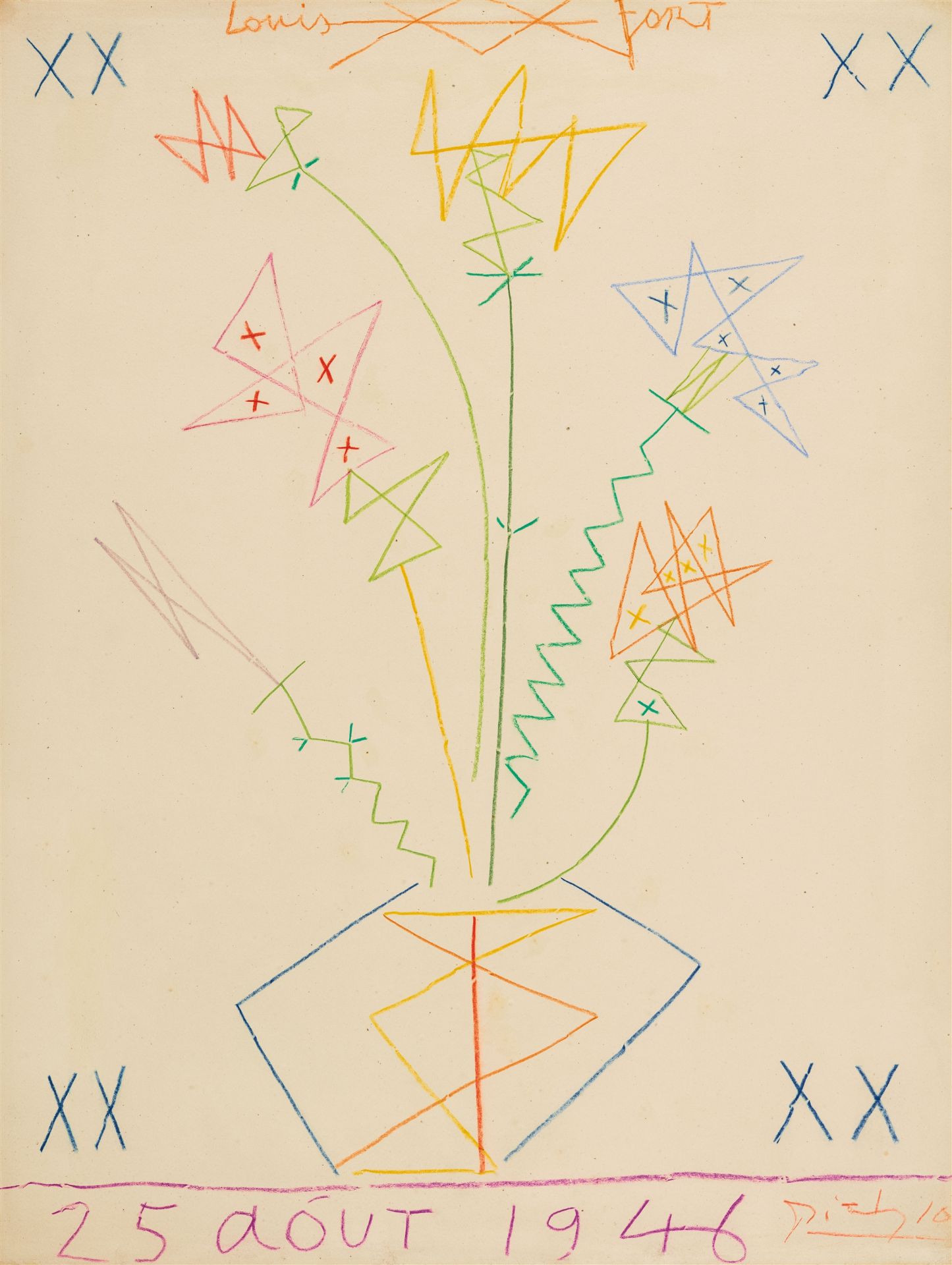 Pablo Picasso, Bouquet de fleurs