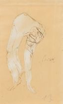 Auguste Rodin, Femme nue penchée en avant
