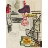 George Grosz, Manhattan Strassenreklame