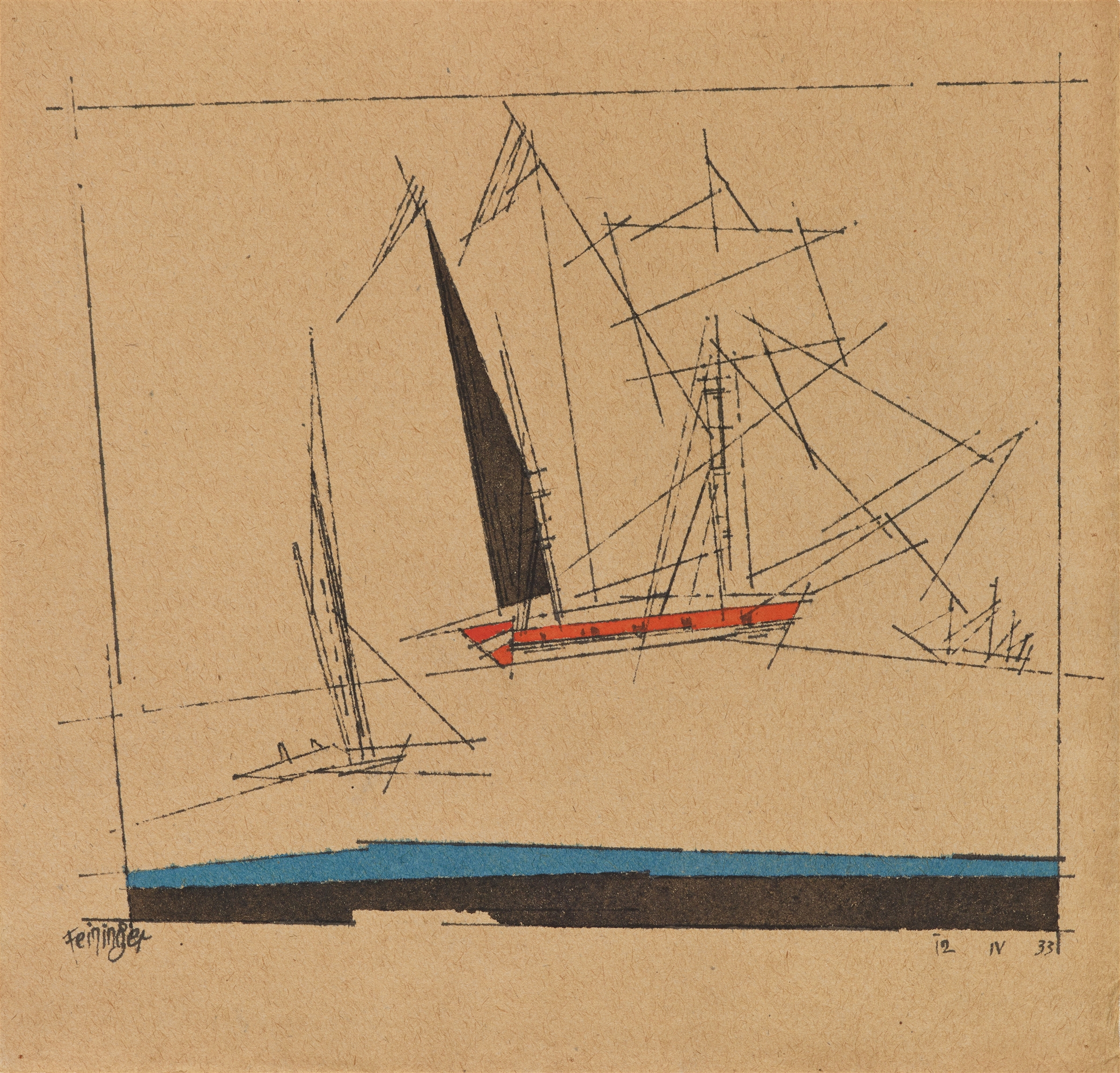 Lyonel Feininger, Segelschiff