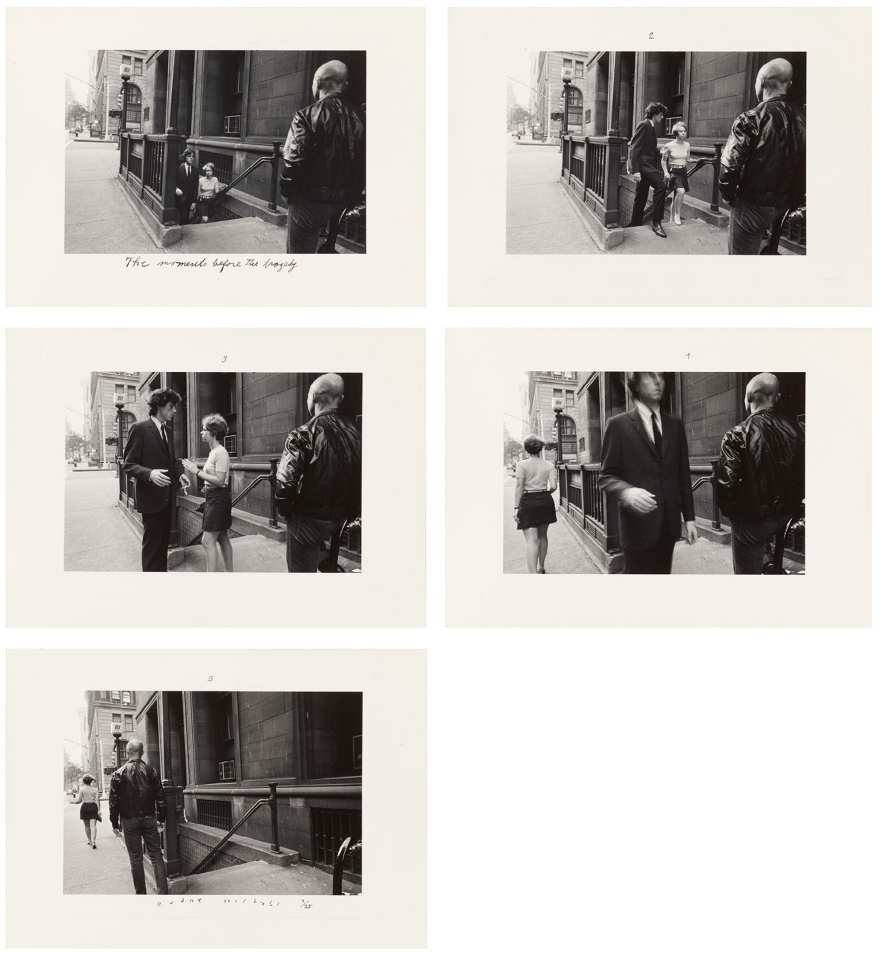 Duane Michals, The Moments before the Tragedy