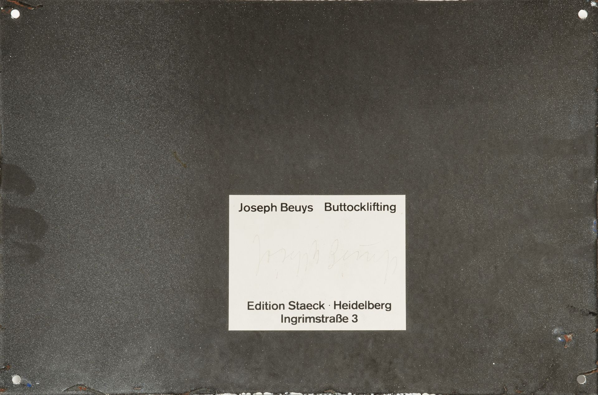 Joseph Beuys, Buttocklifting - Bild 2 aus 2