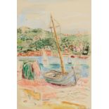 Hans Purrmann, Boot am Ufer (Monterosso)