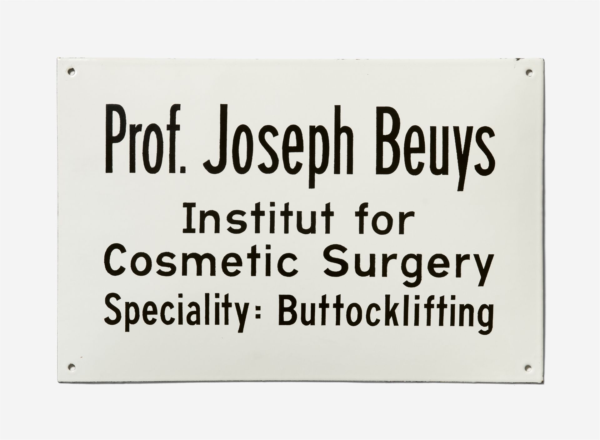 Joseph Beuys, Buttocklifting