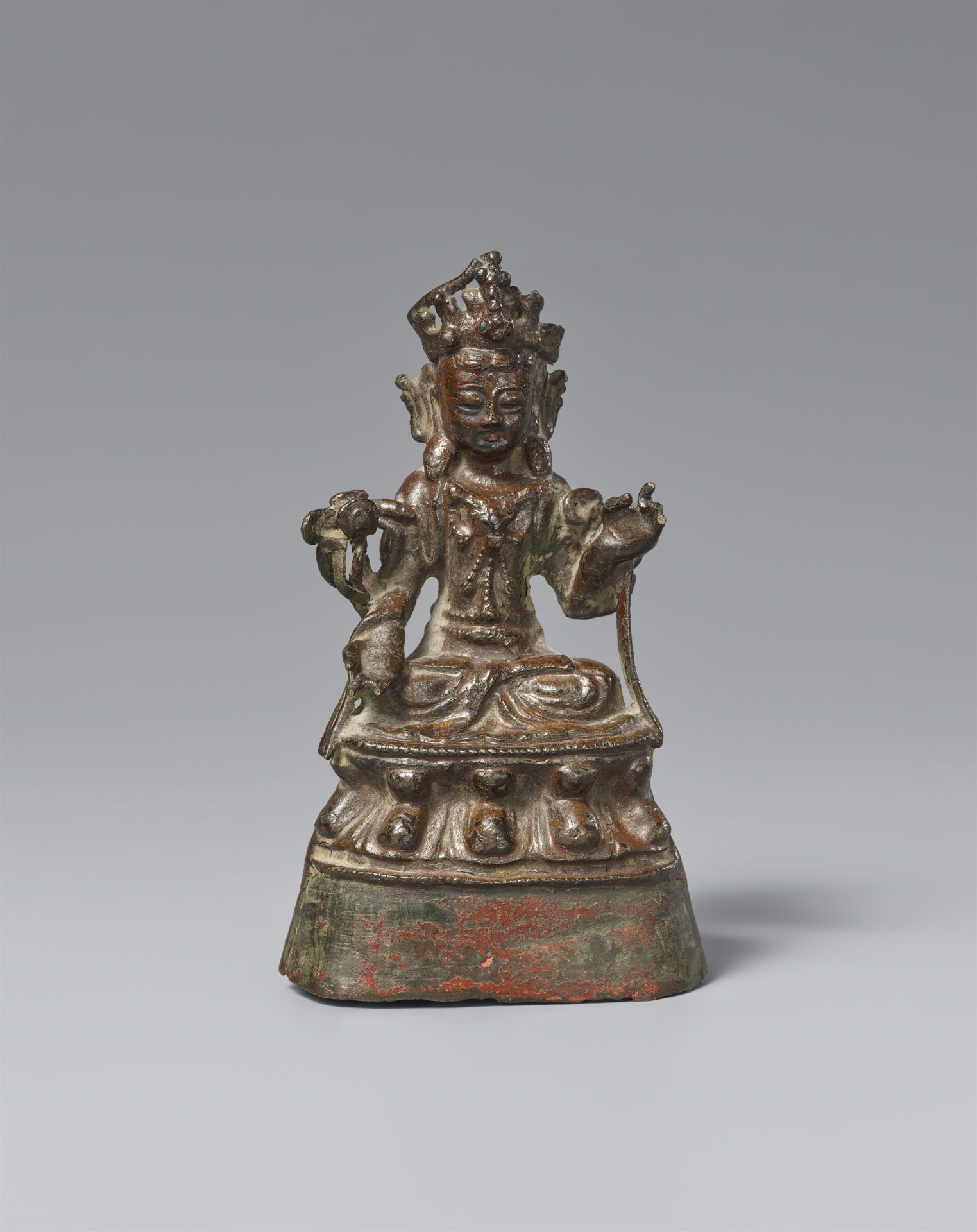 Figur des Guanyin. Bronze. Späte Ming-Zeit, 16./17. Jh.