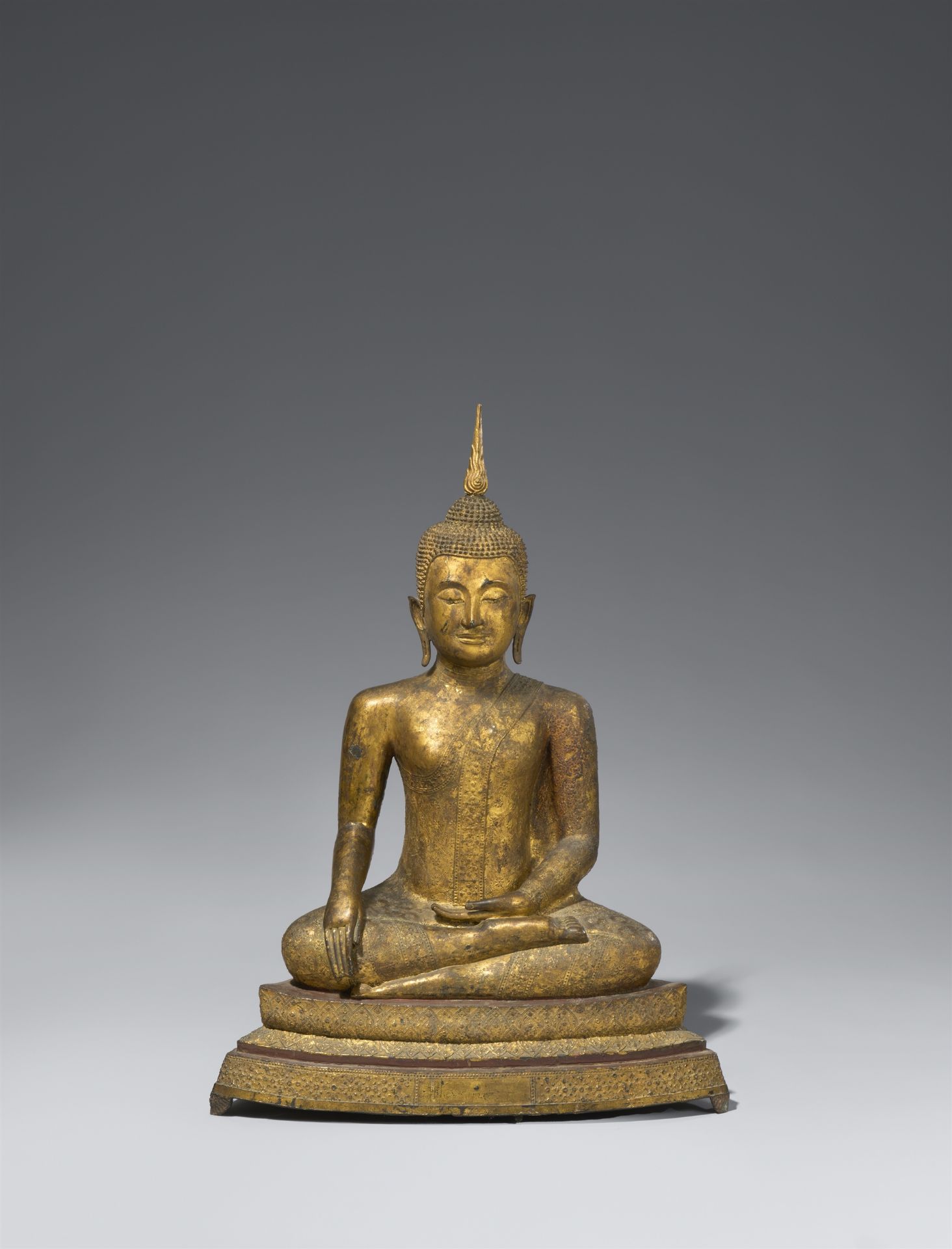 Buddha Shakyamuni. Bronze. Thailand. Ratanakosin. 19. Jh.