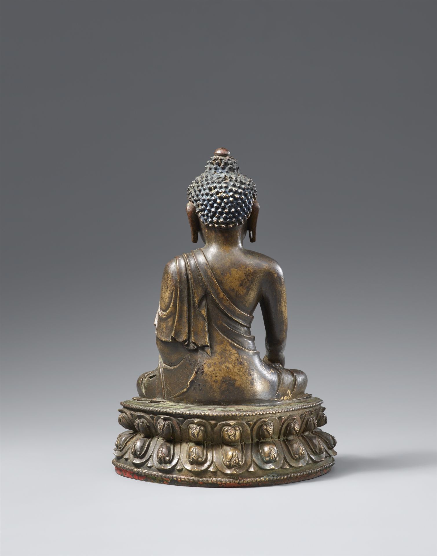 Medizin-Buddha Bhaishajyaguru. Bronze. Ming-Zeit, 15. Jh. - Bild 3 aus 3