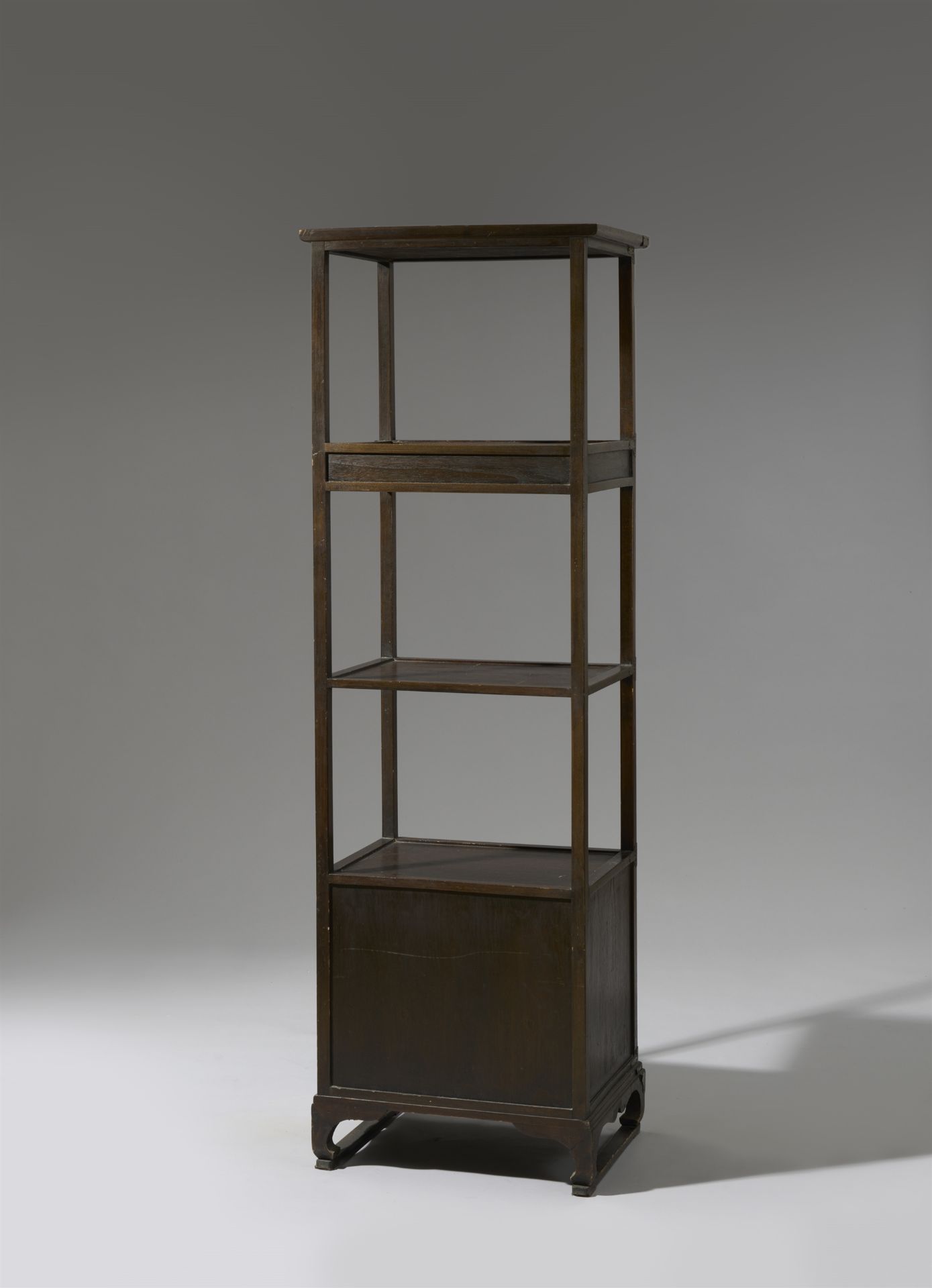 A wood four level book storage and display stand (sabang t'akja). Korea. First half 20th century - Image 2 of 2