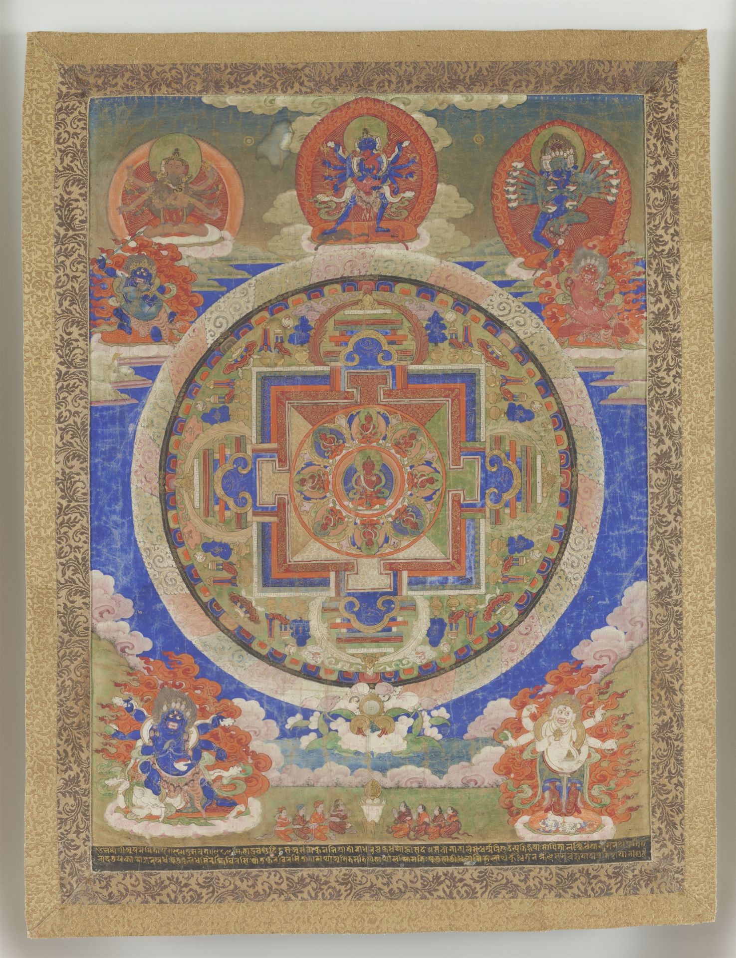 Thangka des Amitayus Mandala. Tibet, 17./18. Jh. - Bild 2 aus 2