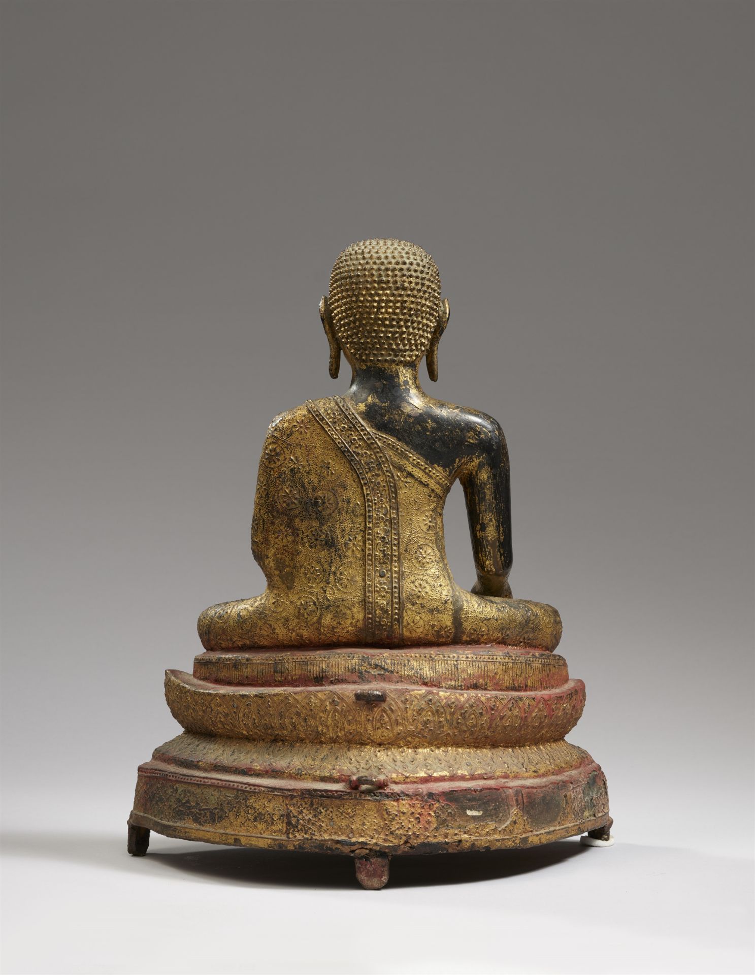A Ratanakosin bronze figure of a Phra Malai. Thailand. 19th century - Image 2 of 2