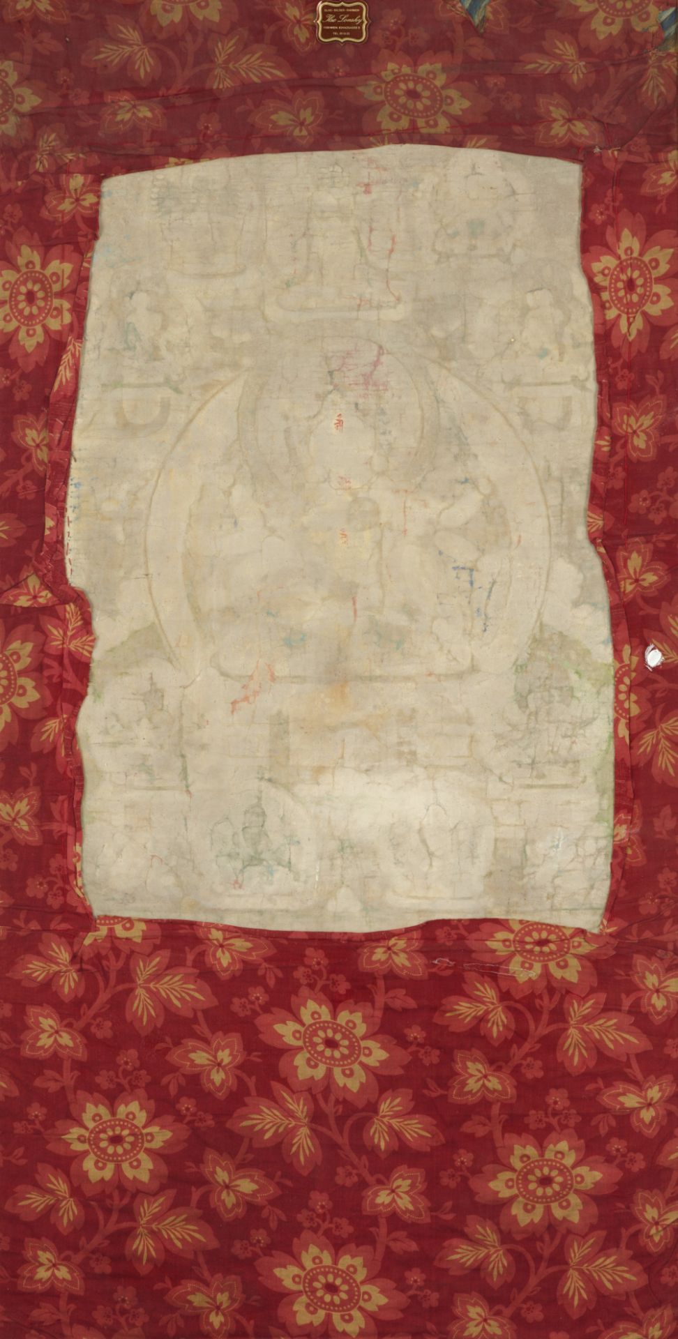 Thangka des Dharmadhatu Vagishvara Manjushri. Tibet, 18. Jh. - Bild 4 aus 5