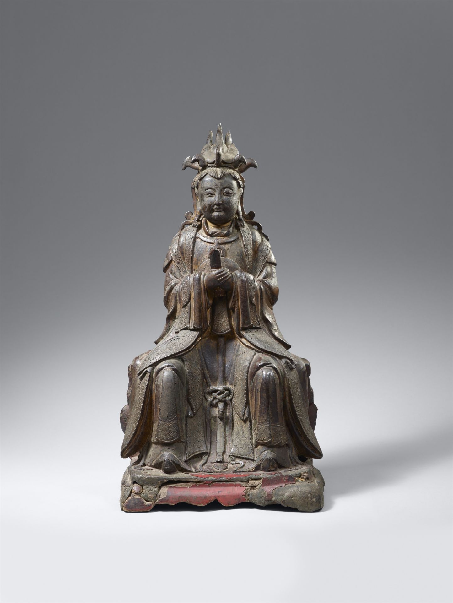 Die daoistische Göttin Bixia Yuanjun. Bronze. Ming-Zeit