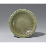 A large celadon dish. Longquan, early Ming dynasty (1368–1644), 14th/15th century