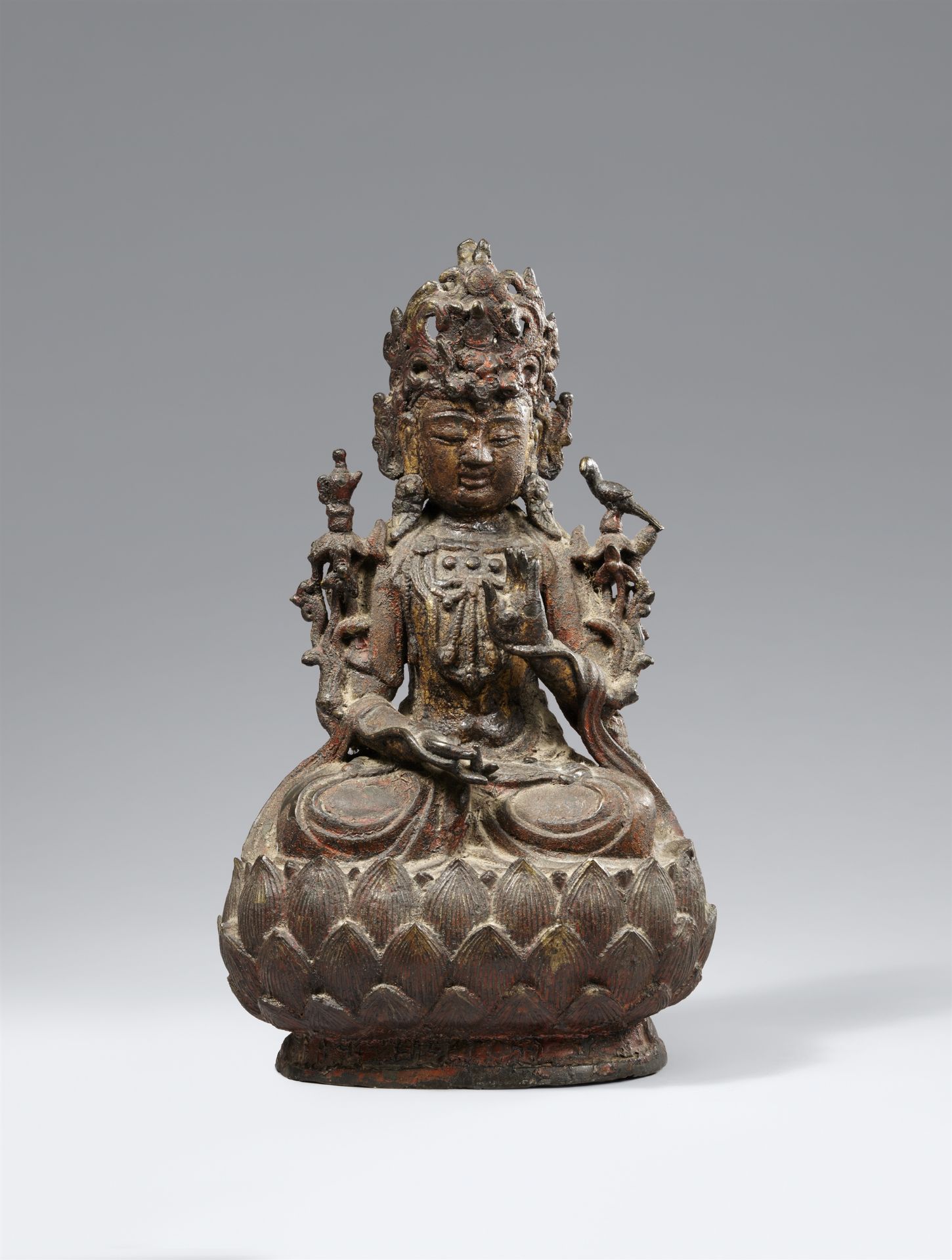 Figur des Guanyin. Bronze. Ming-Zeit, 17. Jh.