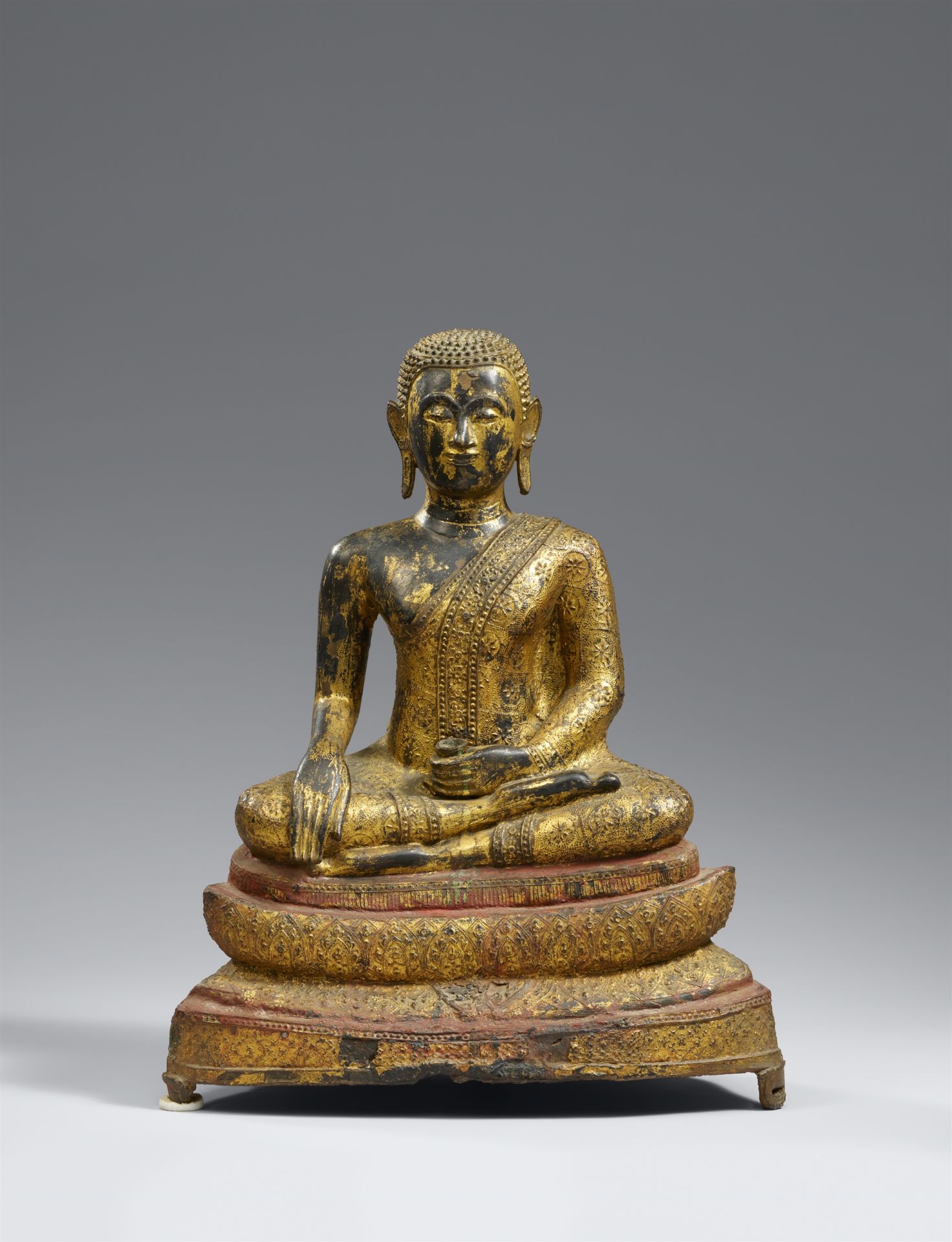 Phra Malai. Bronze. Thailand. Ratanakosin. 19. Jh.