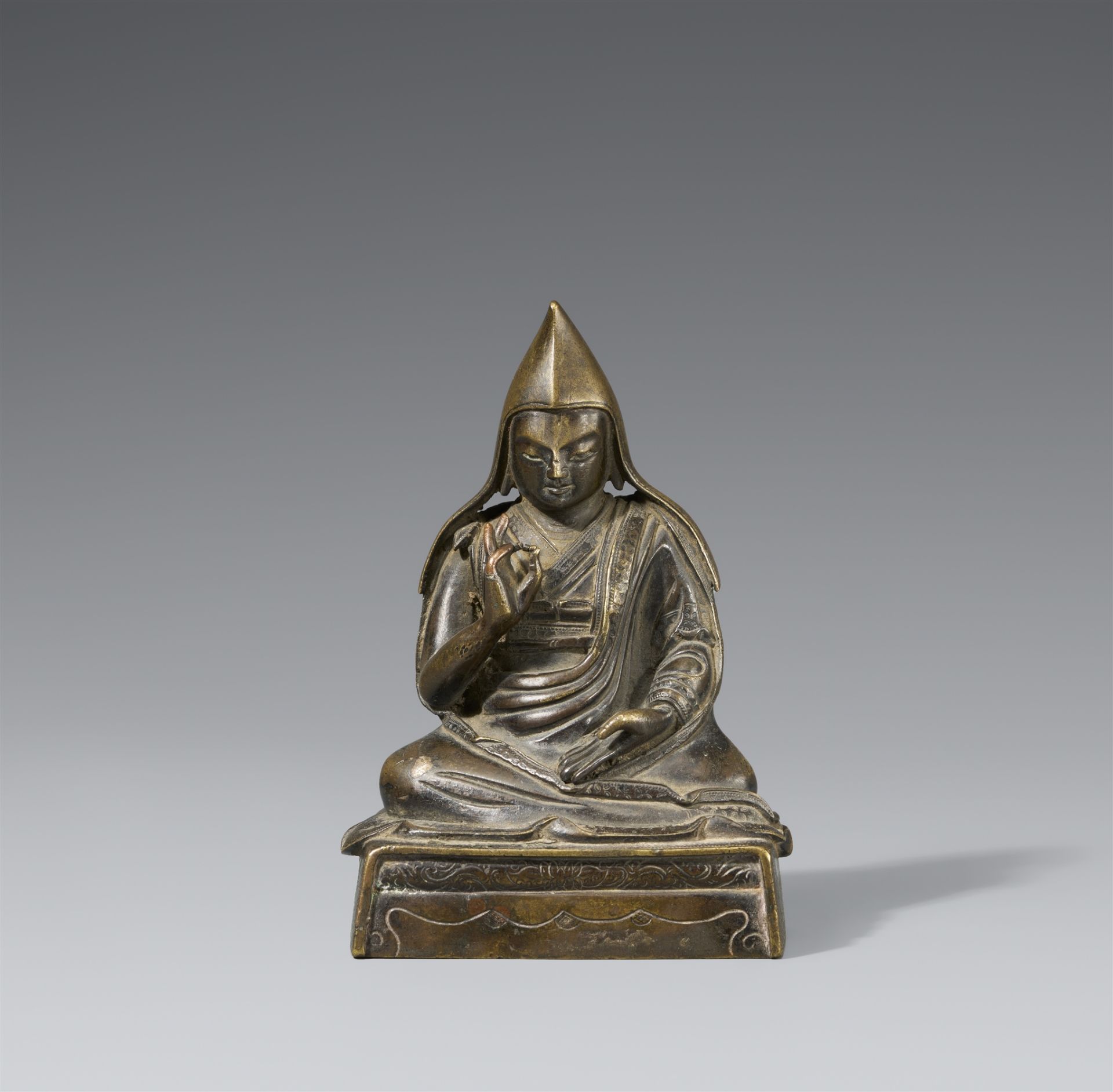Gelugpa-Lama. Bronze. Tibet, 17./18. Jh.