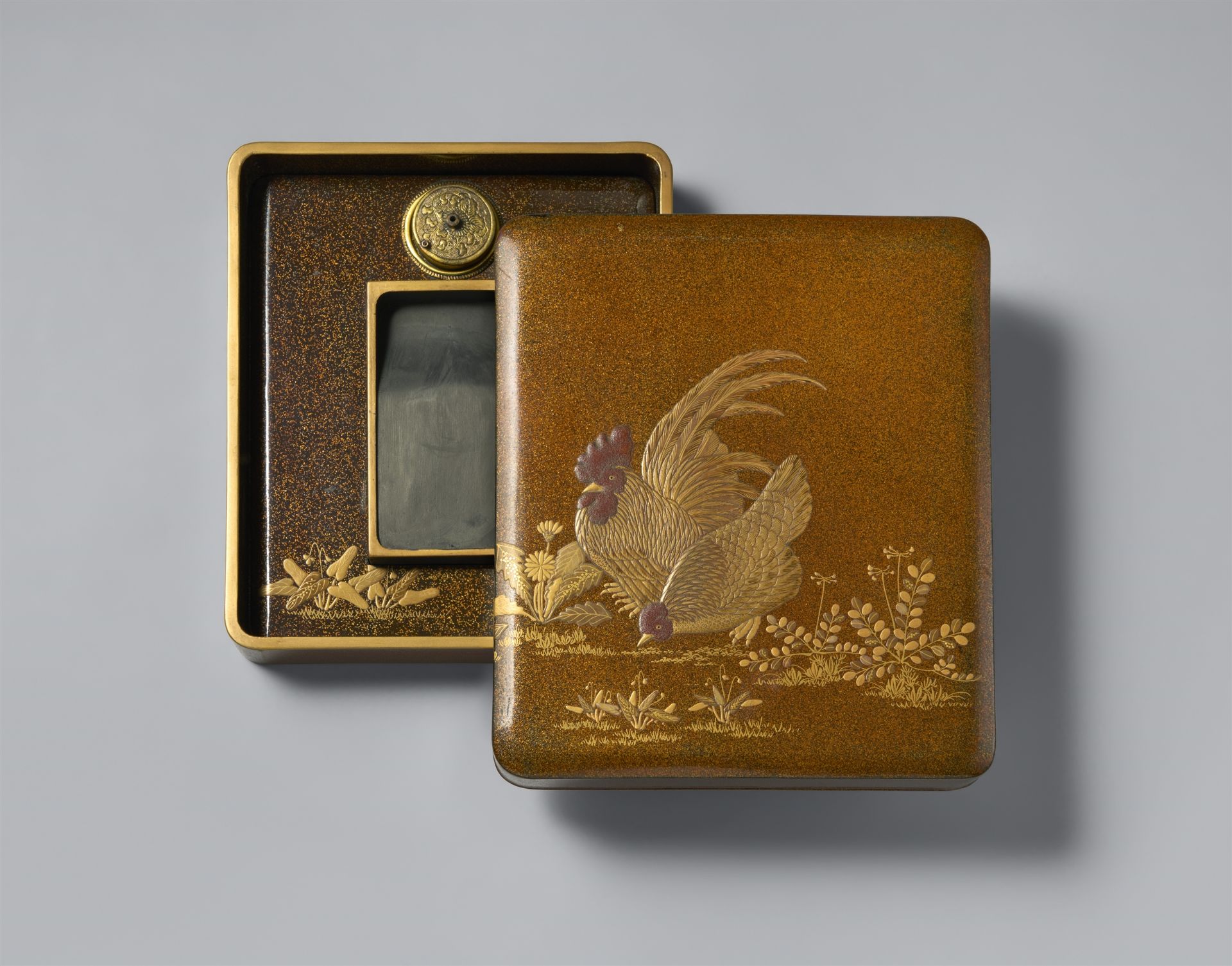 A lacquer suzuribako. Late 19th century