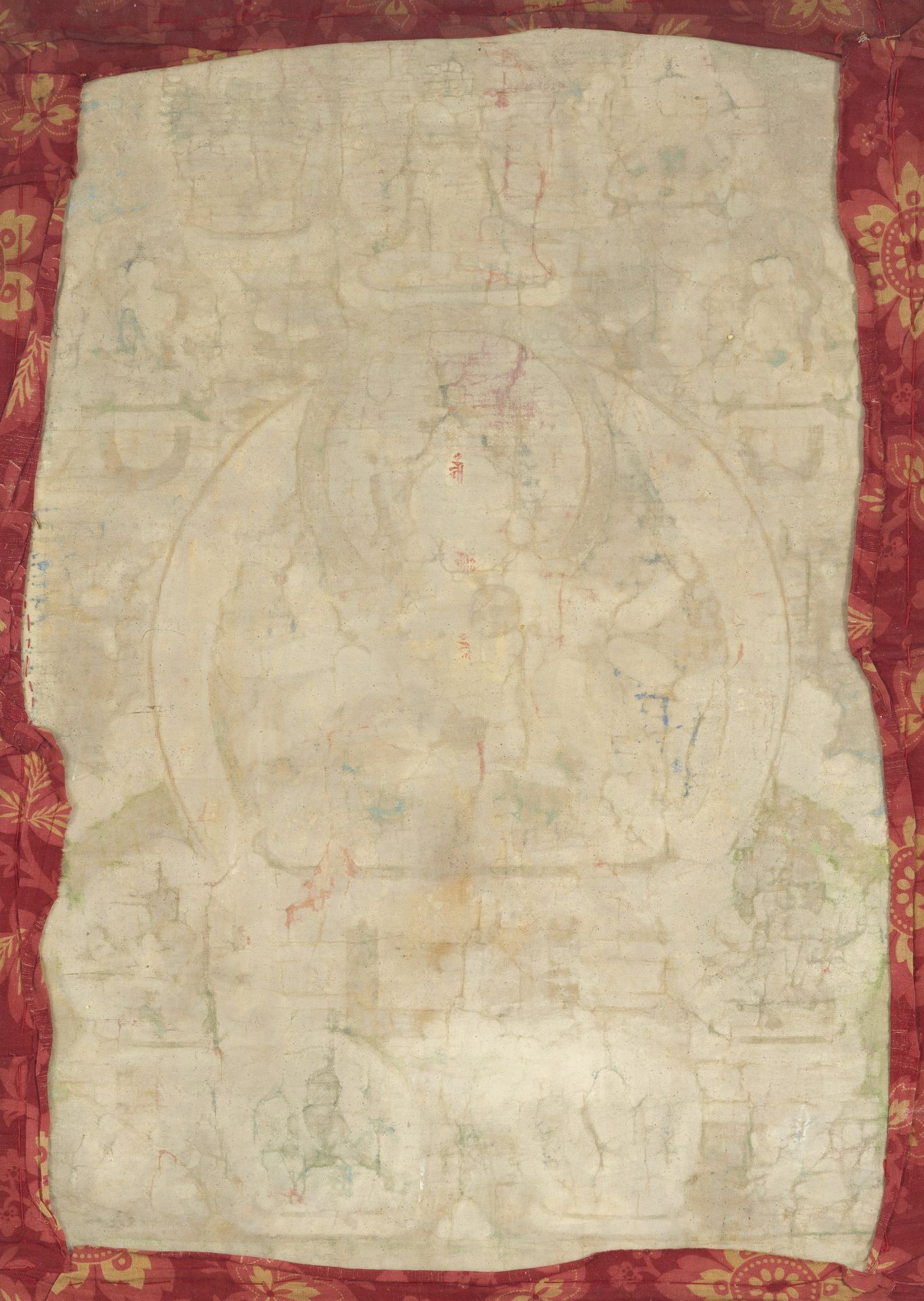 Thangka des Dharmadhatu Vagishvara Manjushri. Tibet, 18. Jh. - Bild 3 aus 5