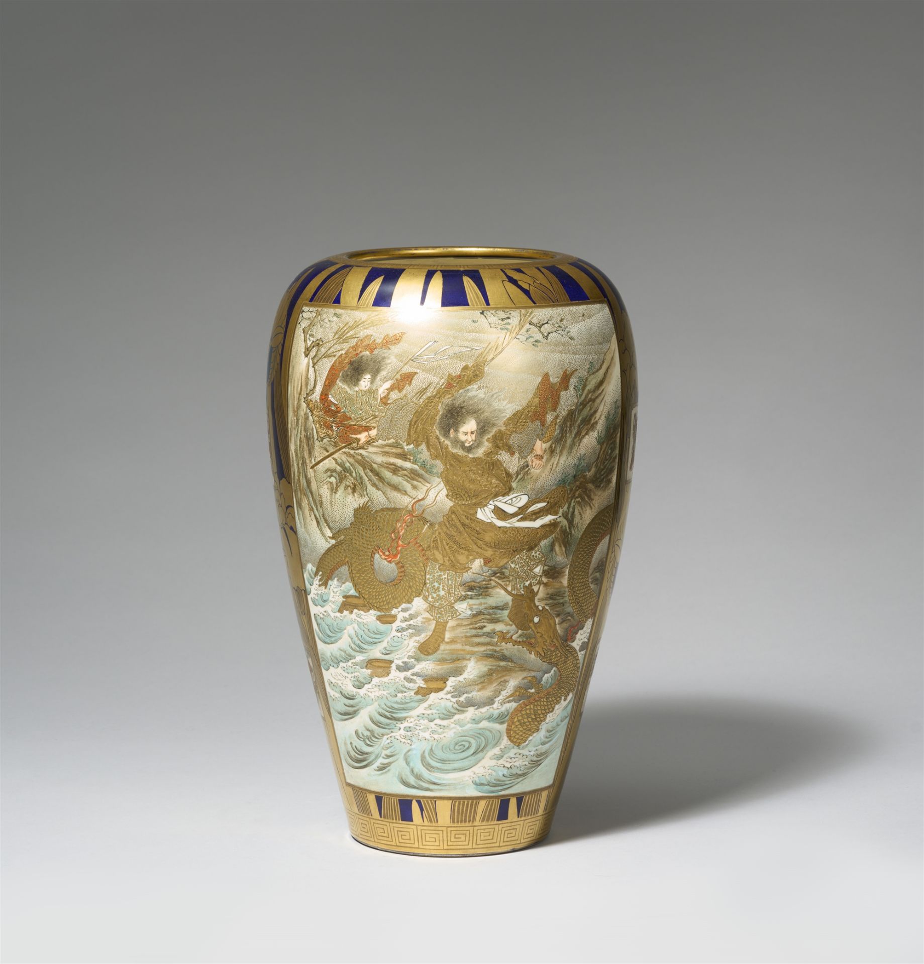 A large Satsuma vase. Late 19th century - Image 4 of 5