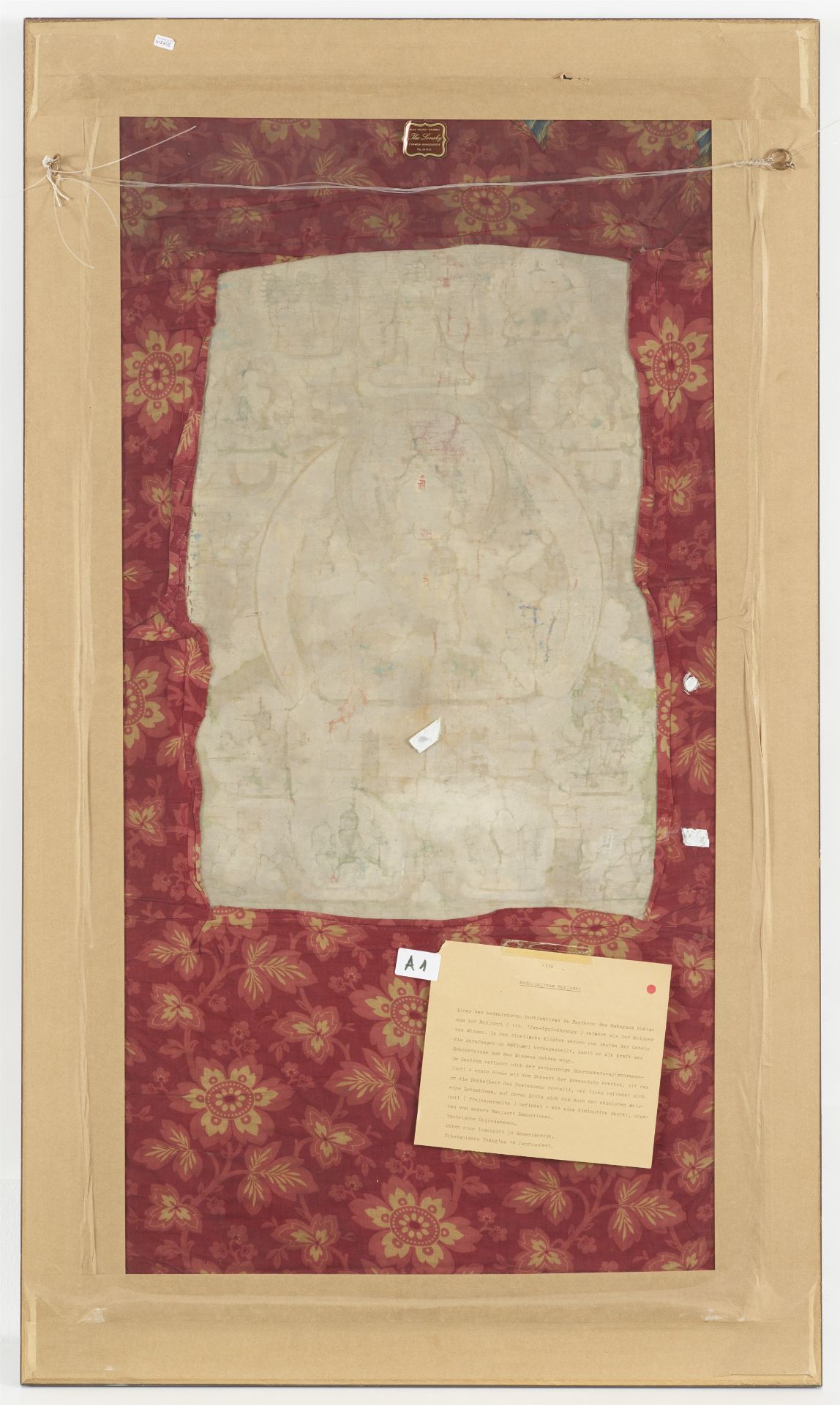 A fine thangka of Dharmadhatu Vagishvara Manjushri. Tibet, 18th century - Image 2 of 5
