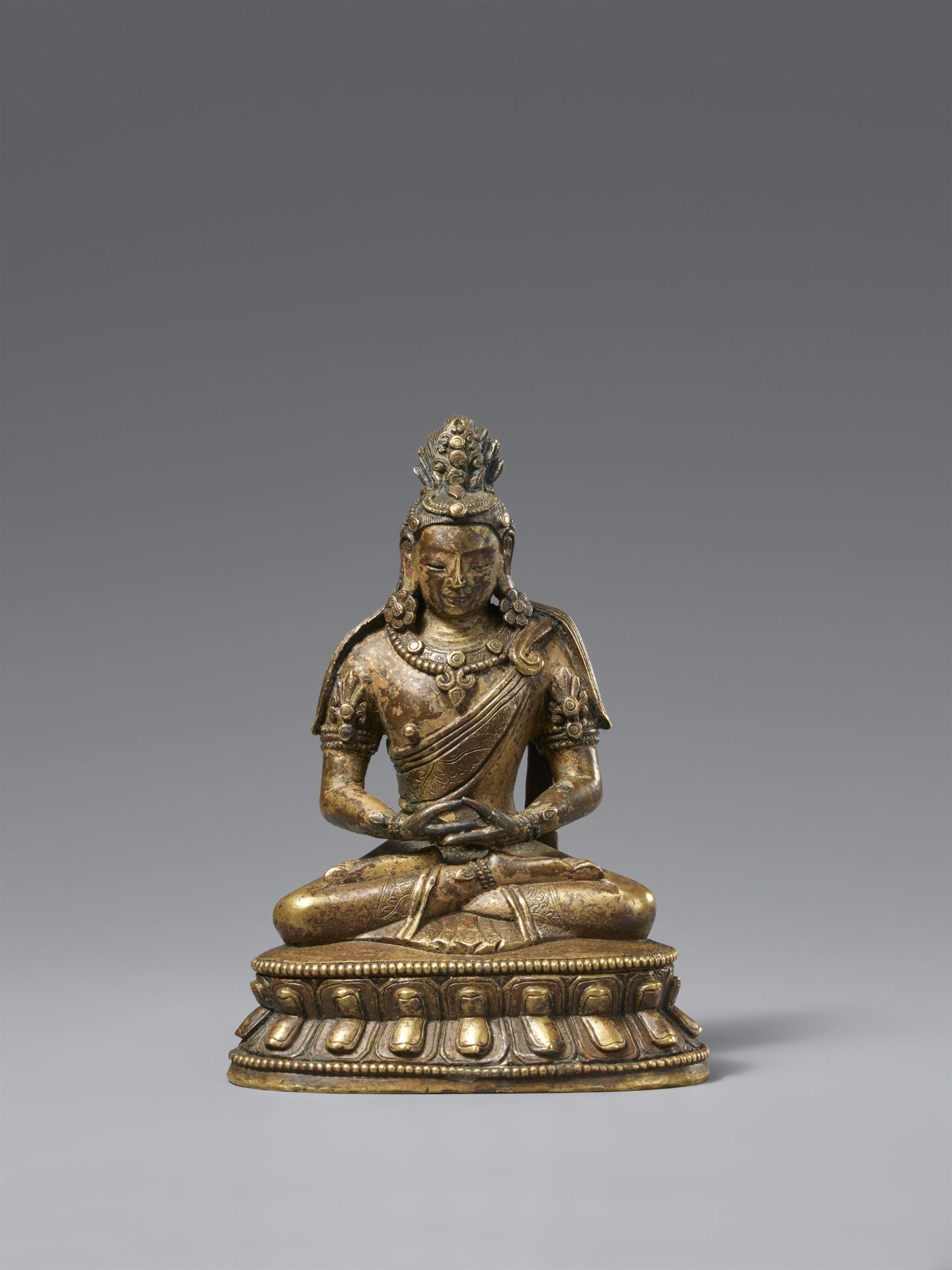 A bronze figure of Amitayus. Sino-Tibetan, 17th/18th century