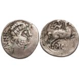 Barskunes. Denarius Silver (3.40 g) Pamplona 120-20 BC.